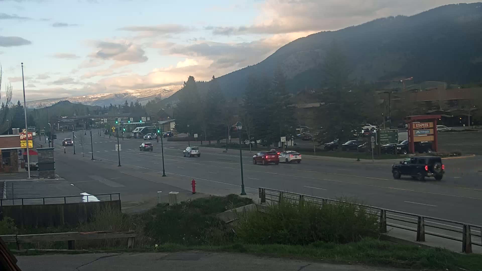 Jackson Hole, Jackson W Broadway Street 191 Live Cam - Jackson, Teton, Wyoming, USA