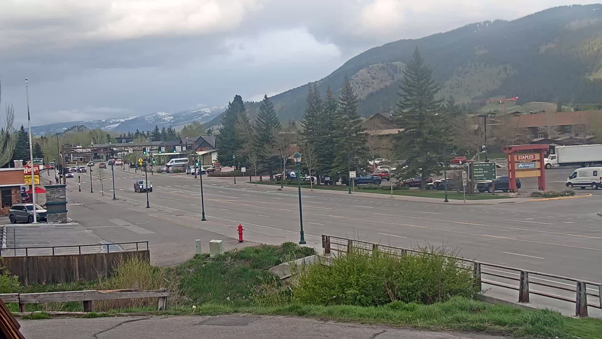 Jackson Hole, Jackson W Broadway Street 191 Live Cam - Jackson, Teton, Wyoming, USA