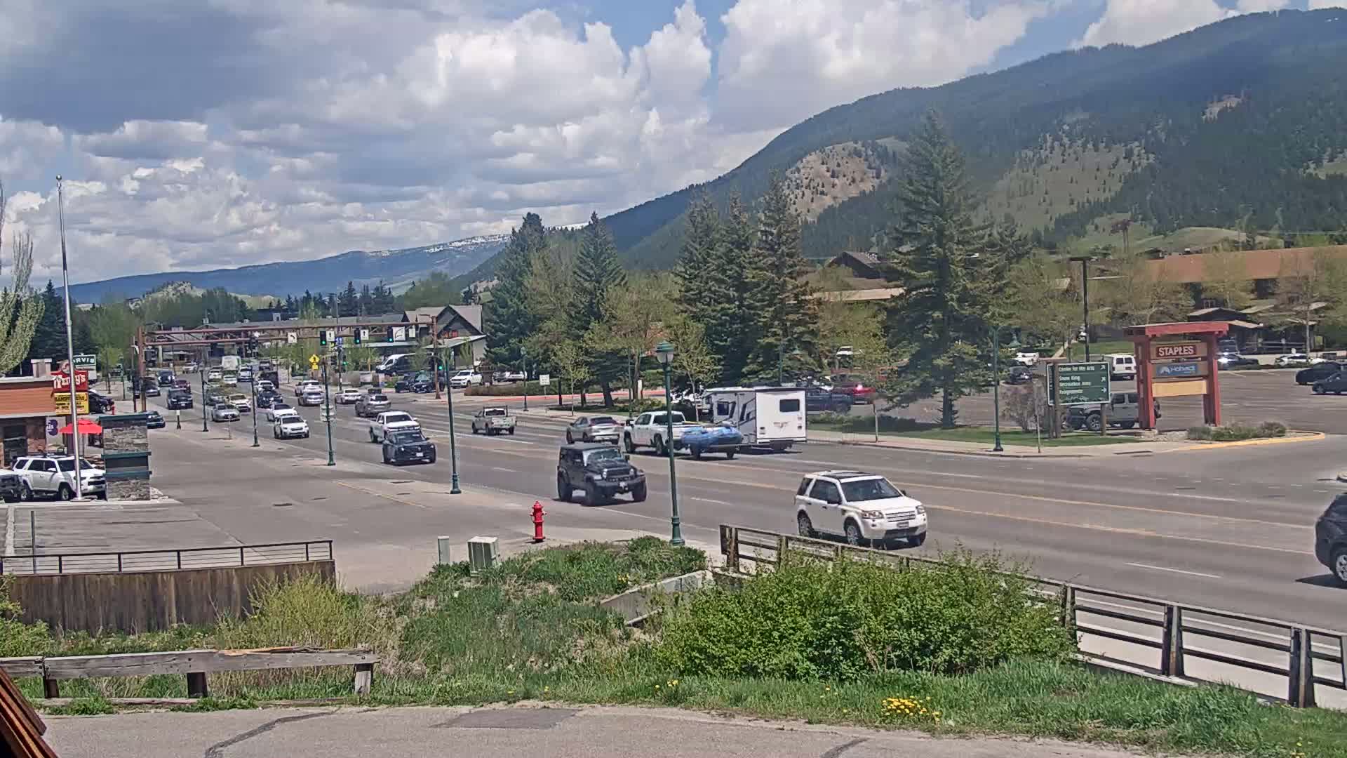 Jackson Hole, Jackson W Broadway Street 191 Live Cam - Jackson, Teton, Wyoming, USA