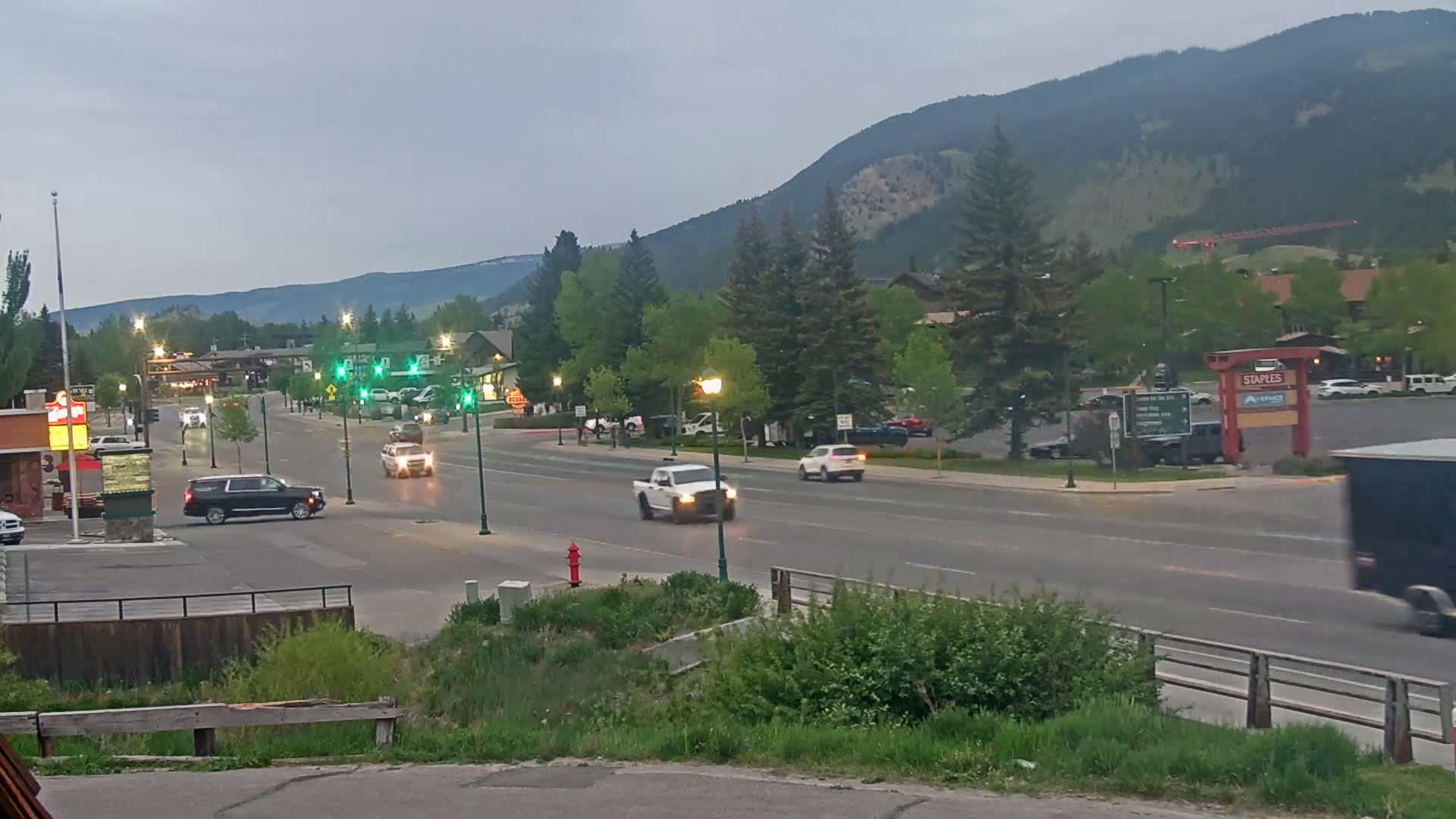 Jackson Hole, Jackson W Broadway Street 191 Live Cam - Jackson, Teton, Wyoming, USA