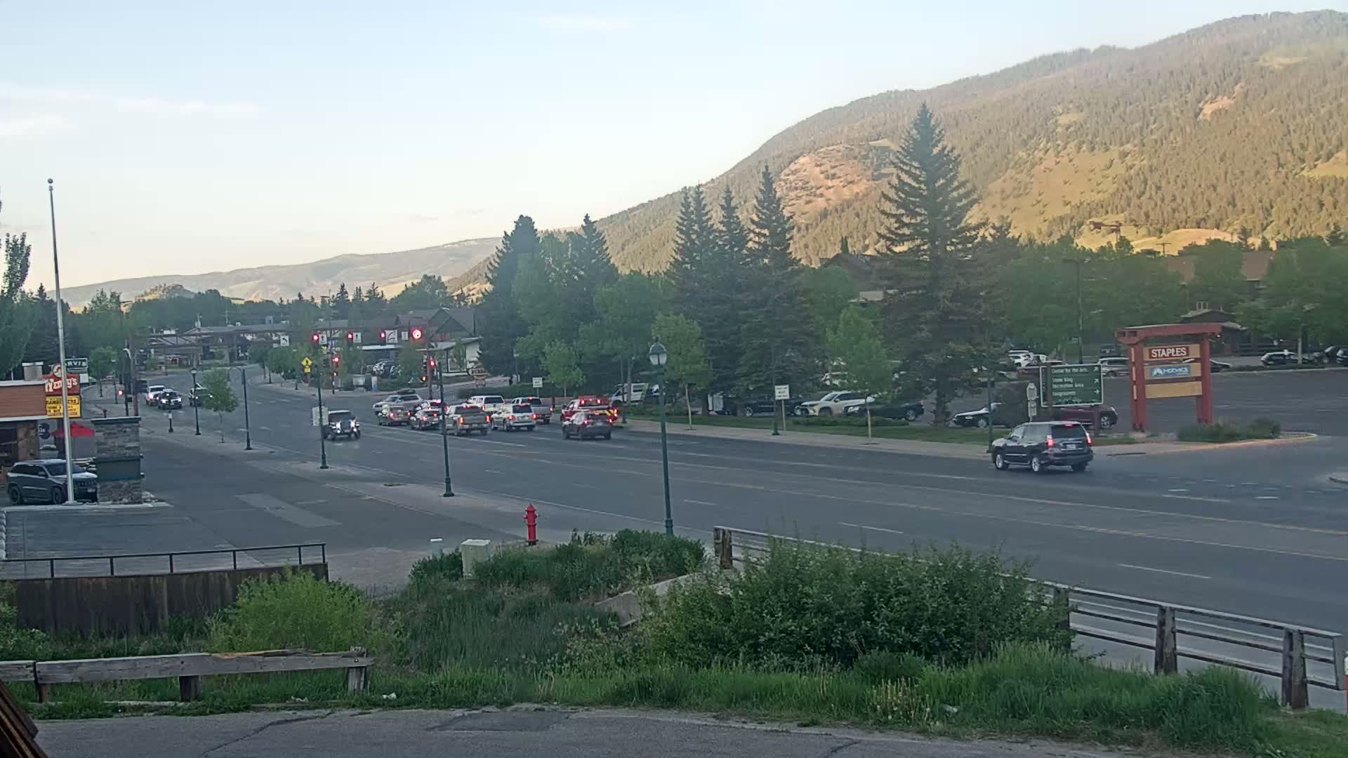Jackson Hole, Jackson W Broadway Street 191 Live Cam - Jackson, Teton, Wyoming, USA
