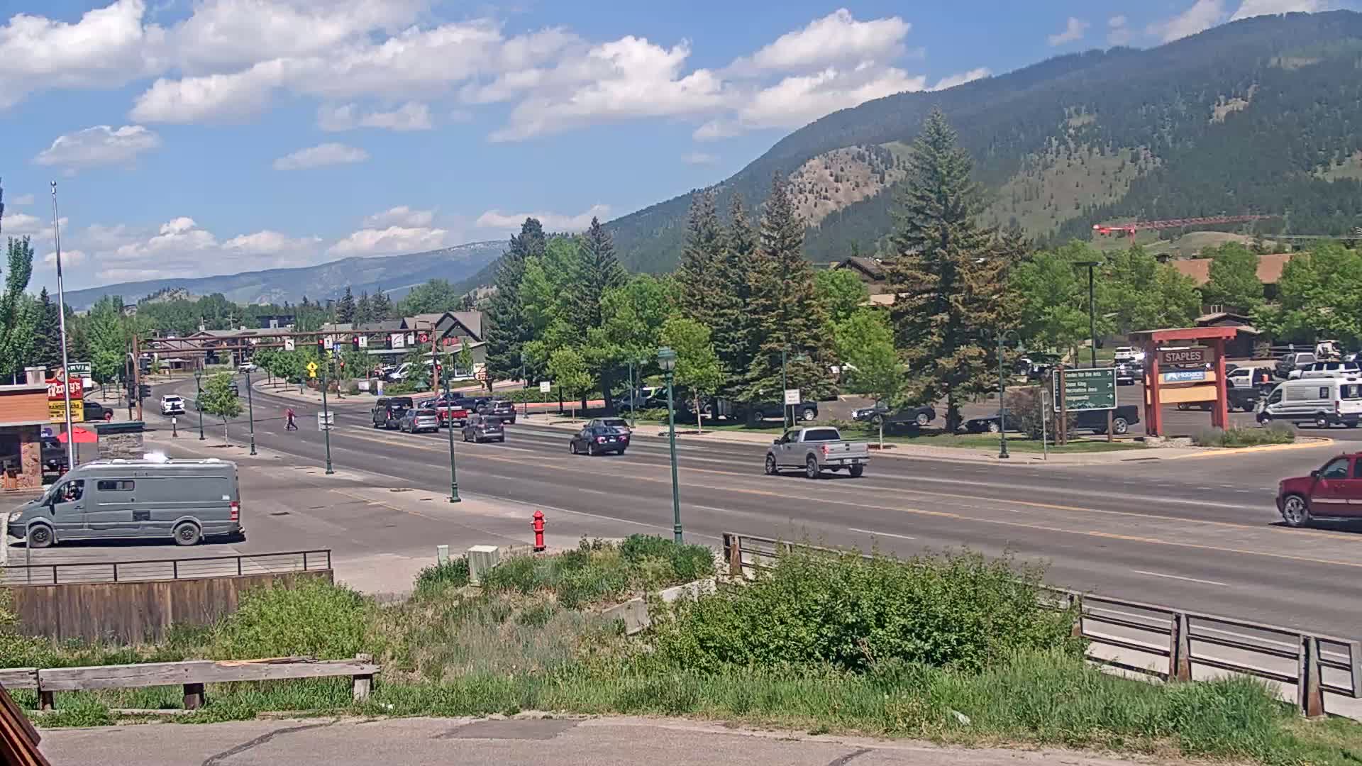 Jackson Hole, Jackson W Broadway Street 191 Live Cam - Jackson, Teton, Wyoming, USA