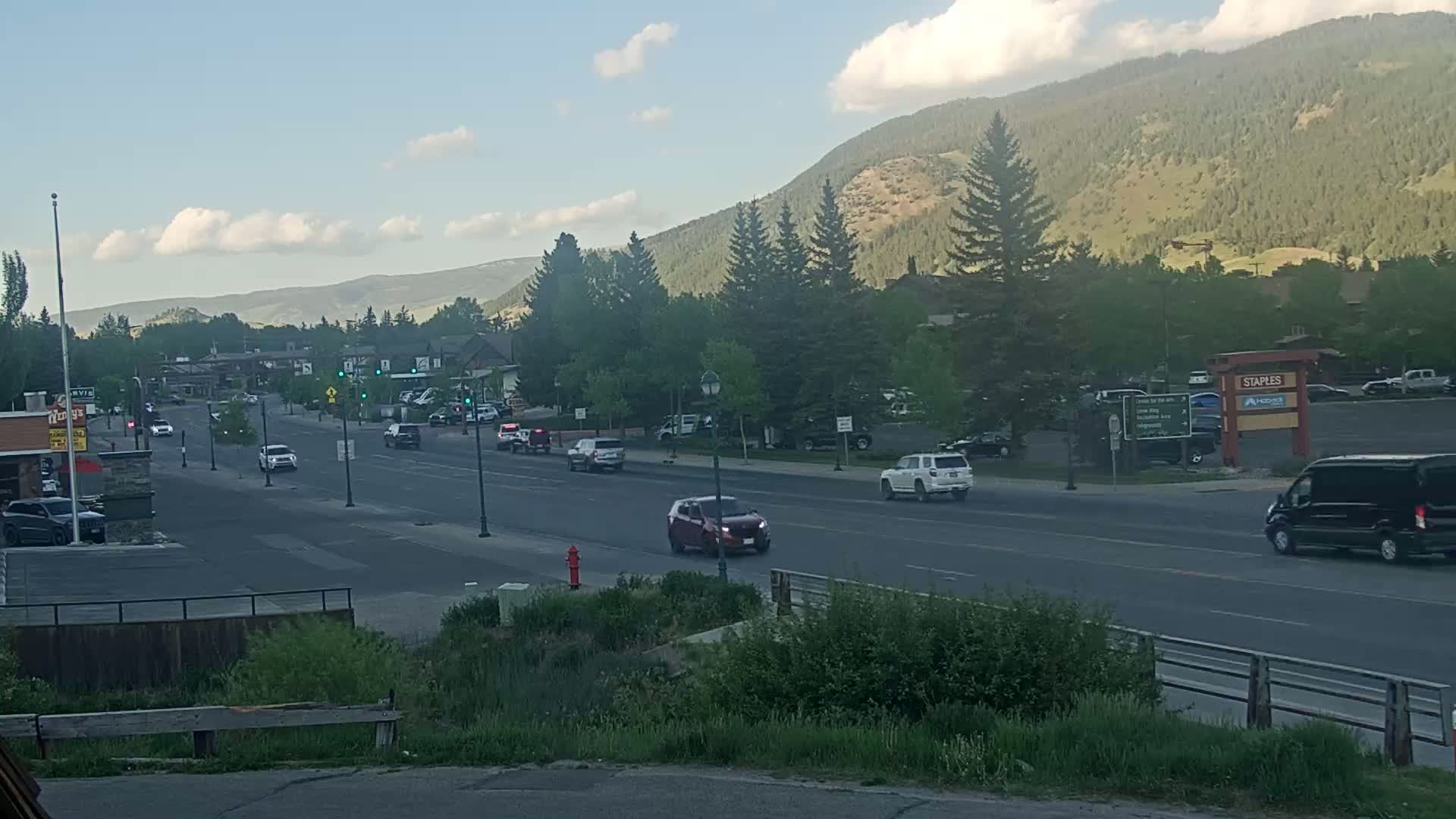 Jackson Hole, Jackson W Broadway Street 191 Live Cam - Jackson, Teton, Wyoming, USA