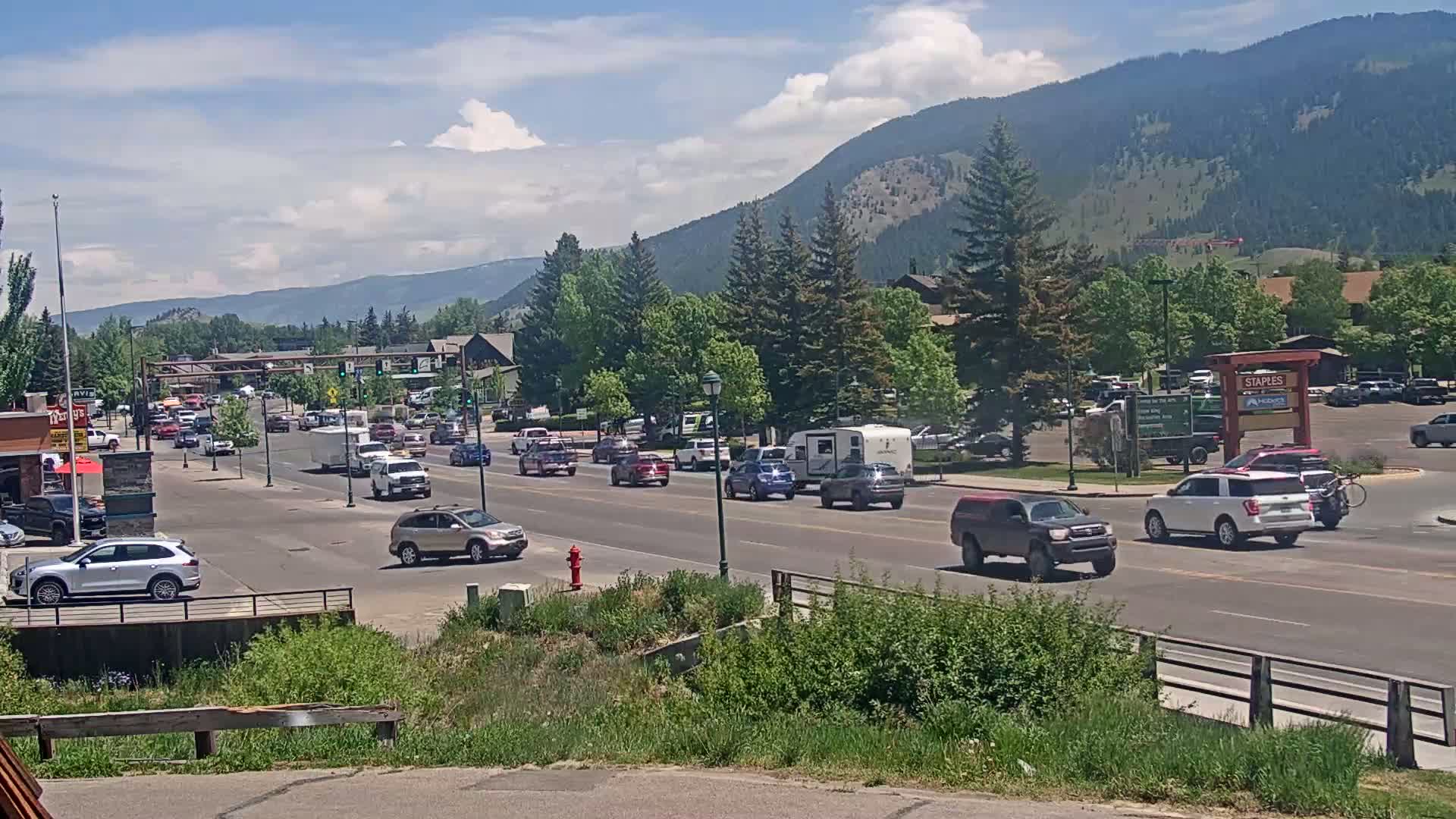 Jackson Hole, Jackson W Broadway Street 191 Live Cam - Jackson, Teton, Wyoming, USA