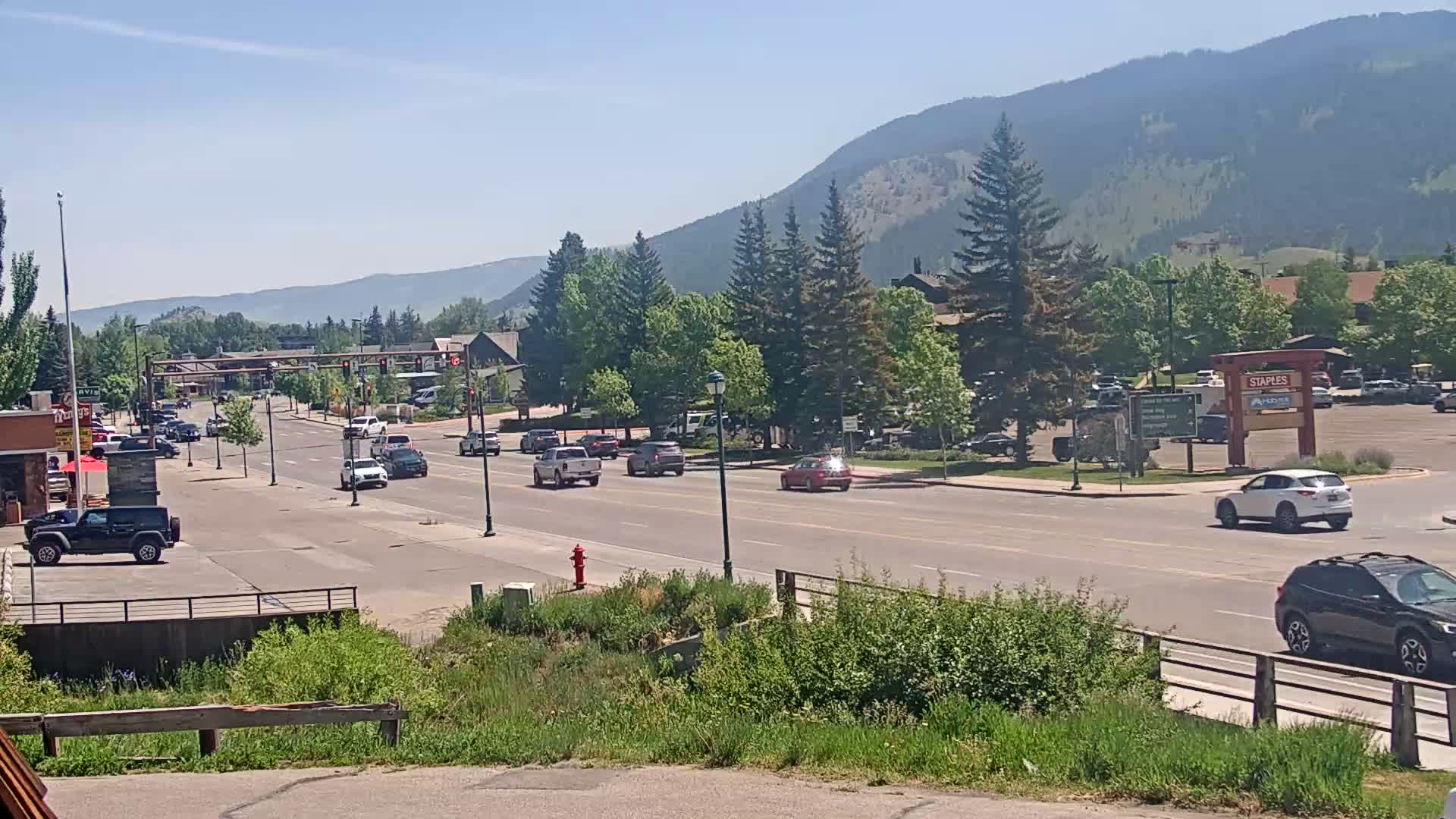 Jackson Hole, Jackson W Broadway Street 191 Live Cam - Jackson, Teton, Wyoming, USA