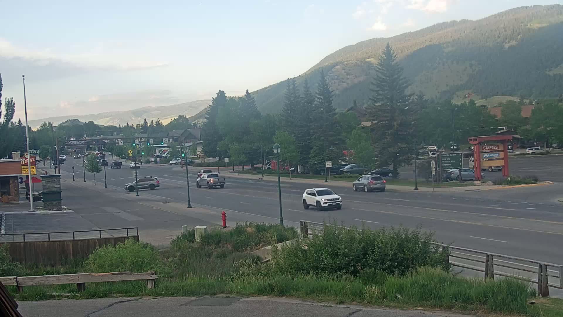 Jackson Hole, Jackson W Broadway Street 191 Live Cam - Jackson, Teton, Wyoming, USA