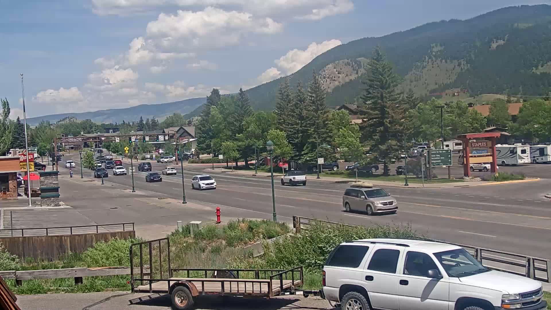 Jackson Hole, Jackson W Broadway Street 191 Live Cam - Jackson, Teton, Wyoming, USA
