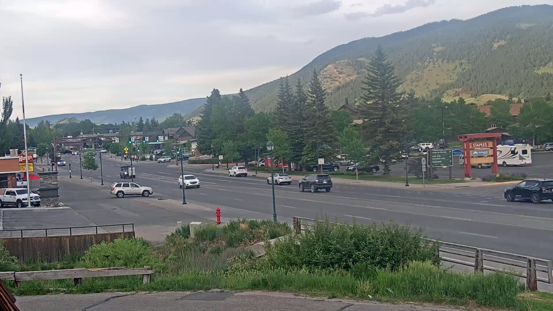 Jackson Hole, Jackson W Broadway Street 191 Live Cam - Jackson, Teton, Wyoming, USA