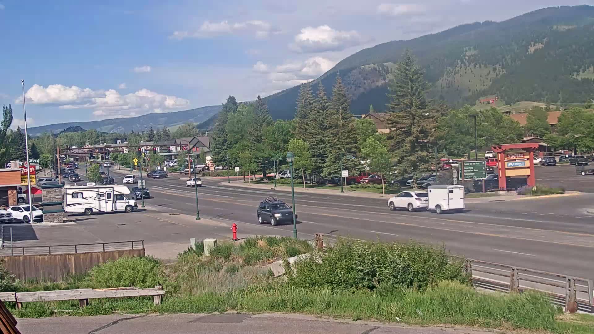Jackson Hole, Jackson W Broadway Street 191 Live Cam - Jackson, Teton, Wyoming, USA