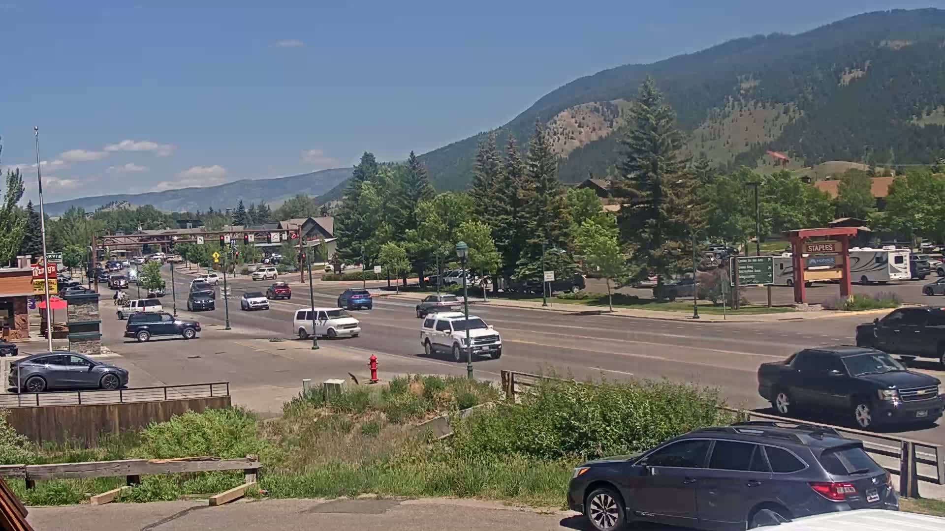 Jackson Hole, Jackson W Broadway Street 191 Live Cam - Jackson, Teton, Wyoming, USA