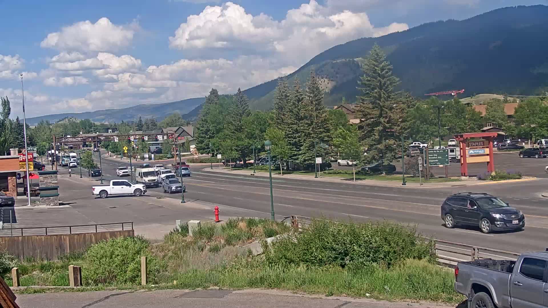 Jackson Hole, Jackson W Broadway Street 191 Live Cam - Jackson, Teton, Wyoming, USA