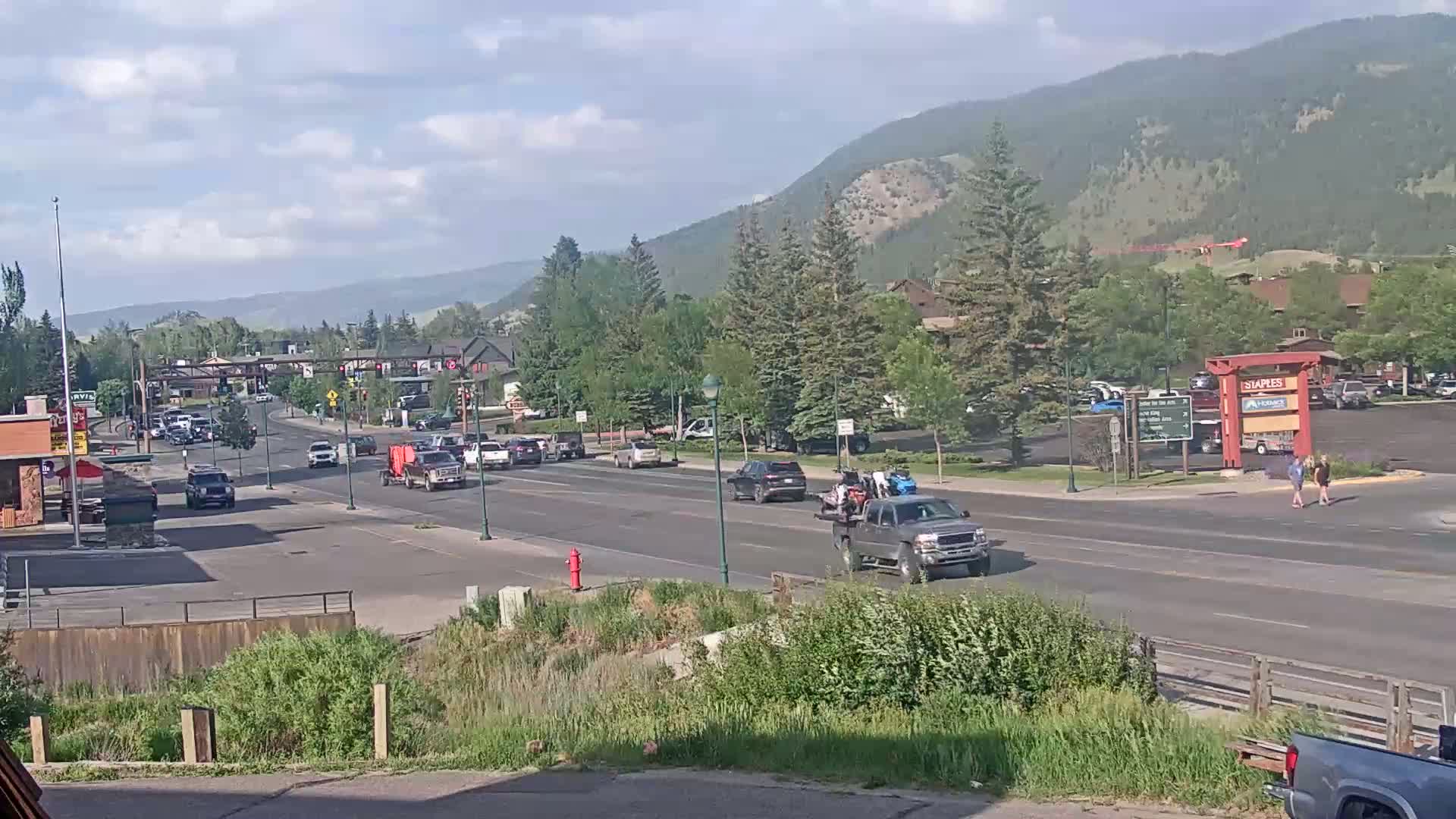 Jackson Hole, Jackson W Broadway Street 191 Live Cam - Jackson, Teton, Wyoming, USA