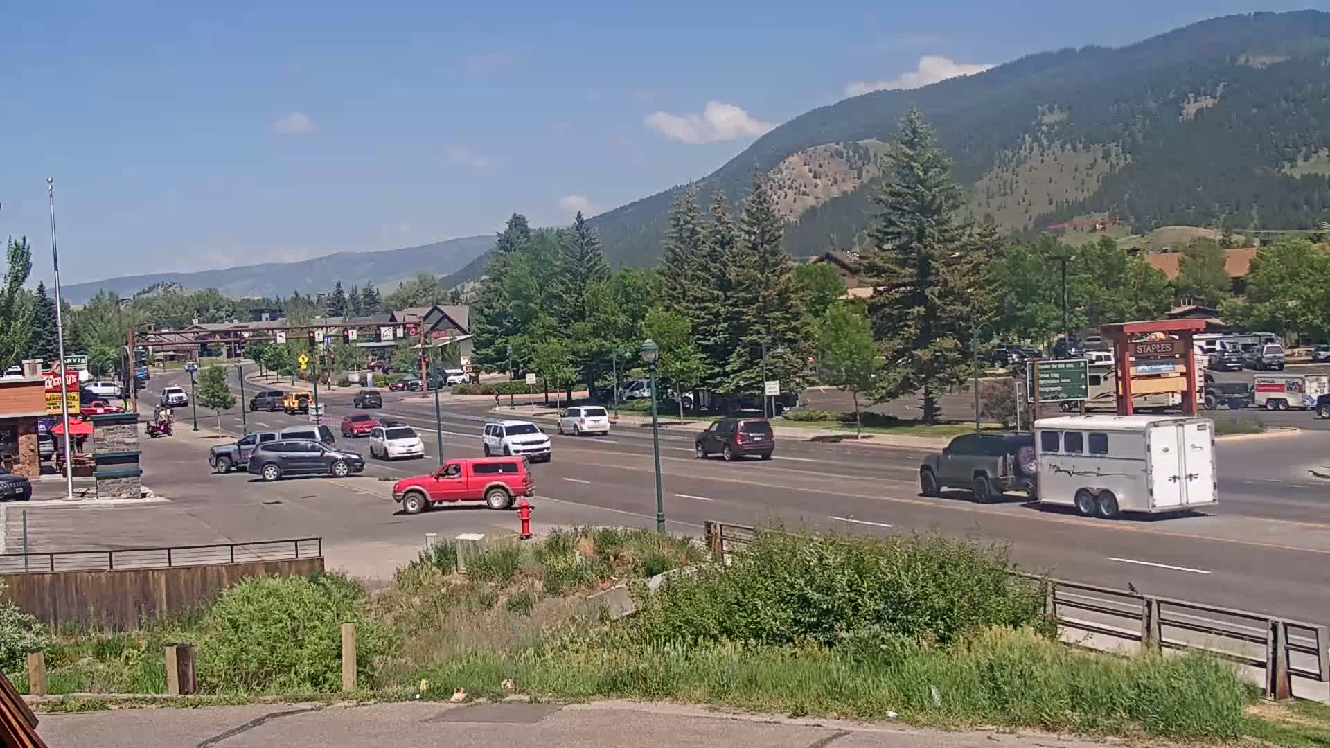 Jackson Hole, Jackson W Broadway Street 191 Live Cam - Jackson, Teton, Wyoming, USA