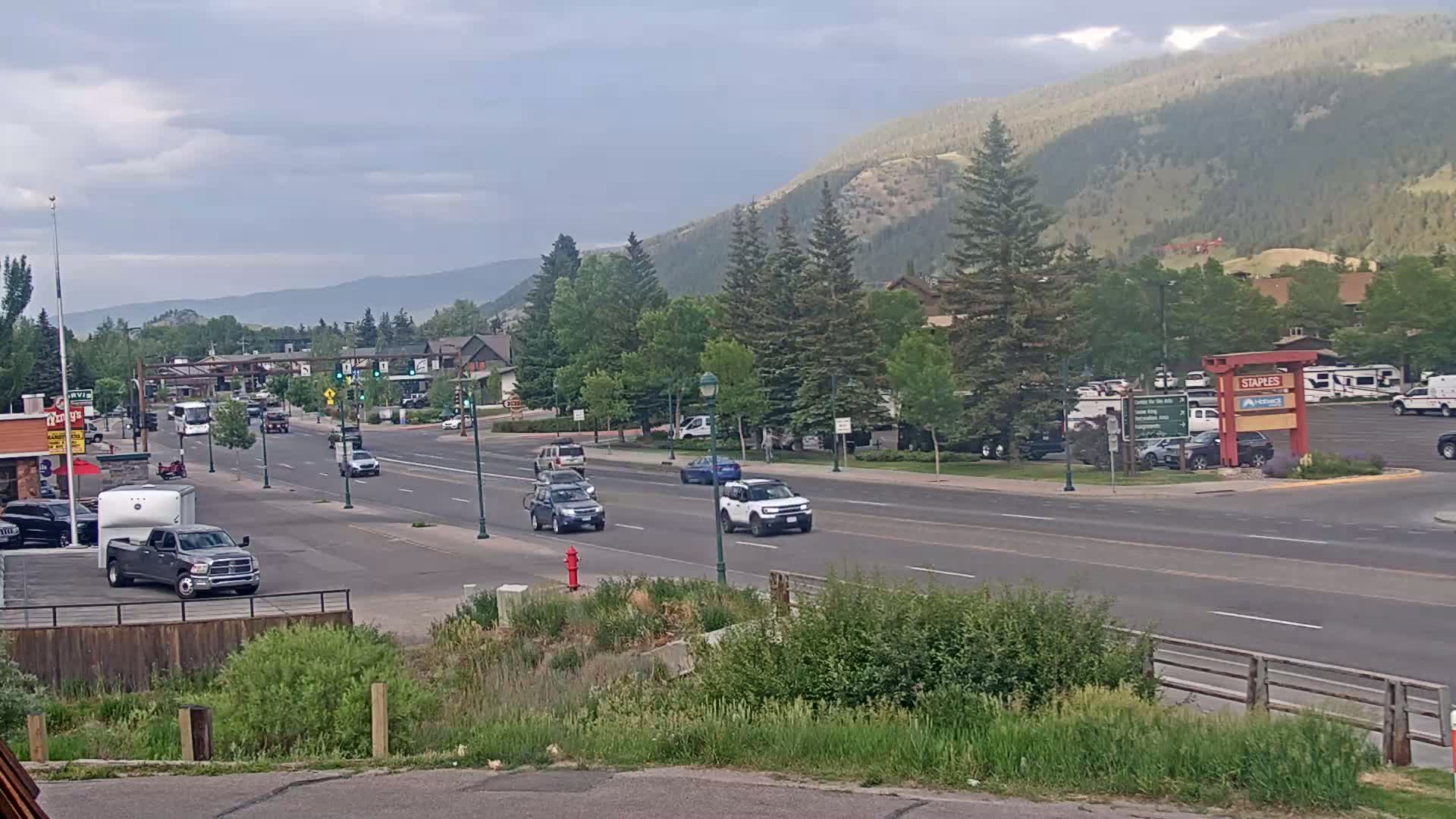Jackson Hole, Jackson W Broadway Street 191 Live Cam - Jackson, Teton, Wyoming, USA