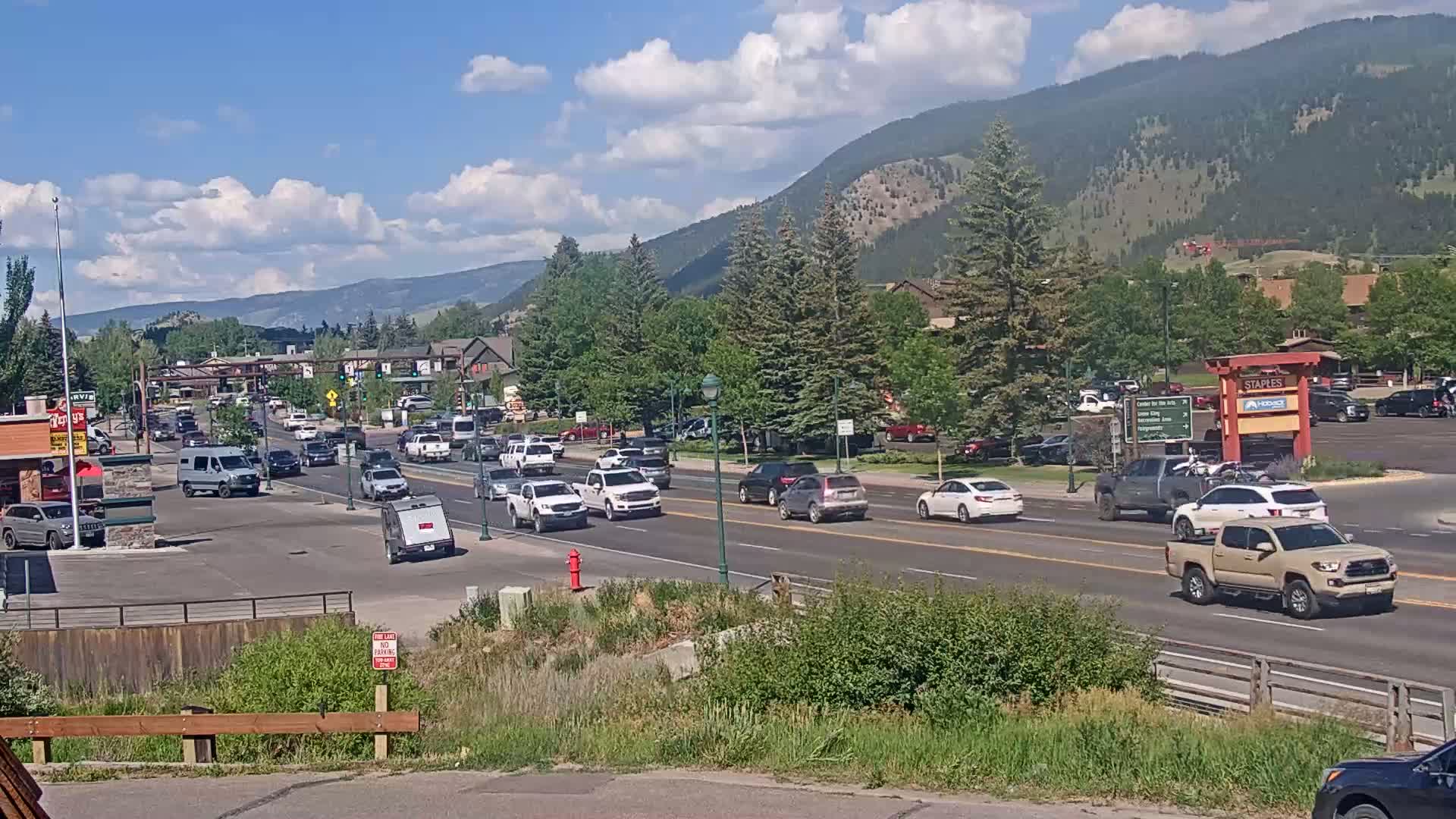 Jackson Hole, Jackson W Broadway Street 191 Live Cam - Jackson, Teton, Wyoming, USA