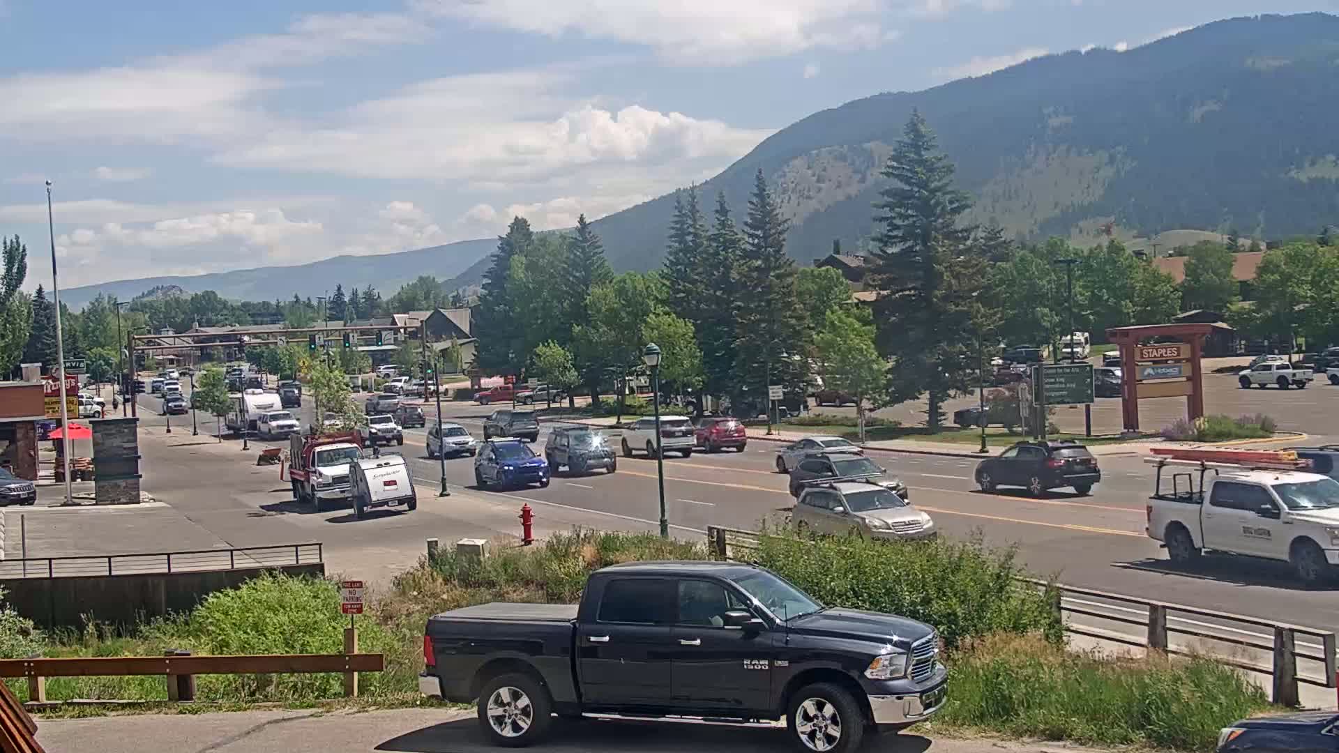 Jackson Hole, Jackson W Broadway Street 191 Live Cam - Jackson, Teton, Wyoming, USA