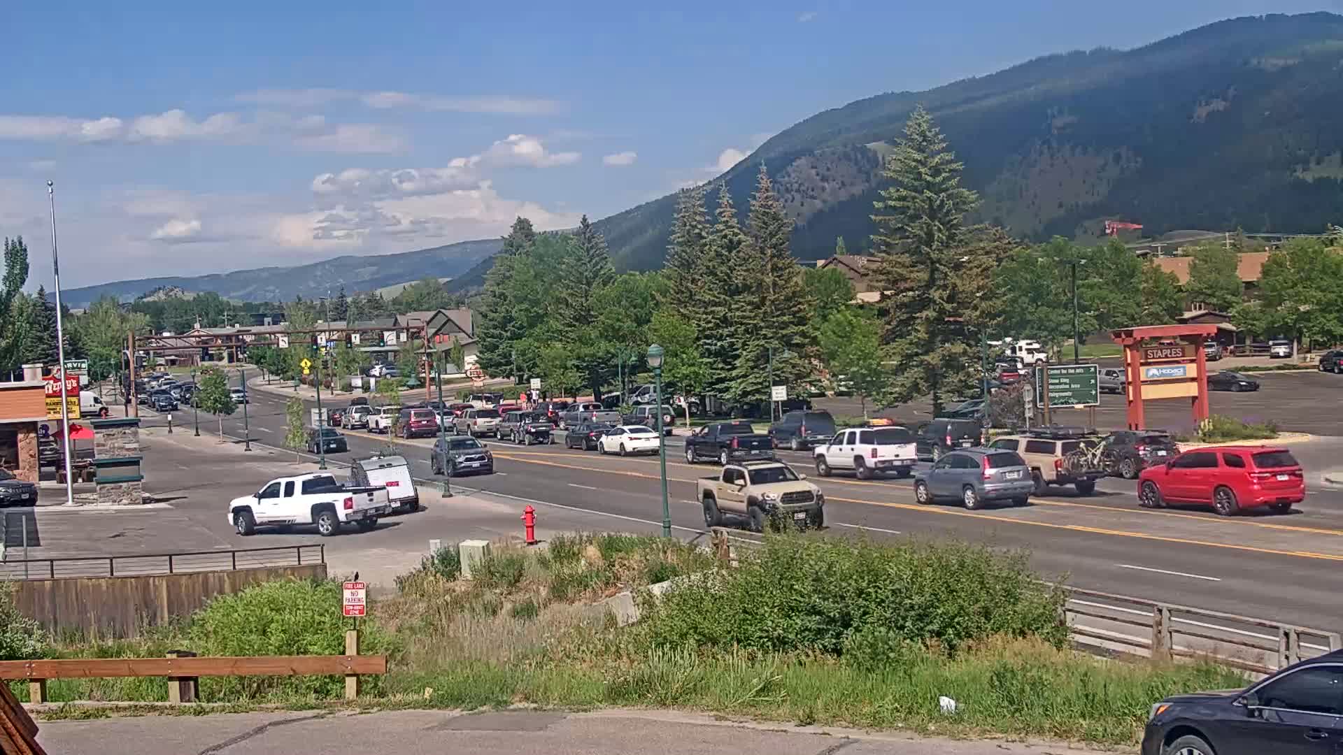 Jackson Hole, Jackson W Broadway Street 191 Live Cam - Jackson, Teton, Wyoming, USA
