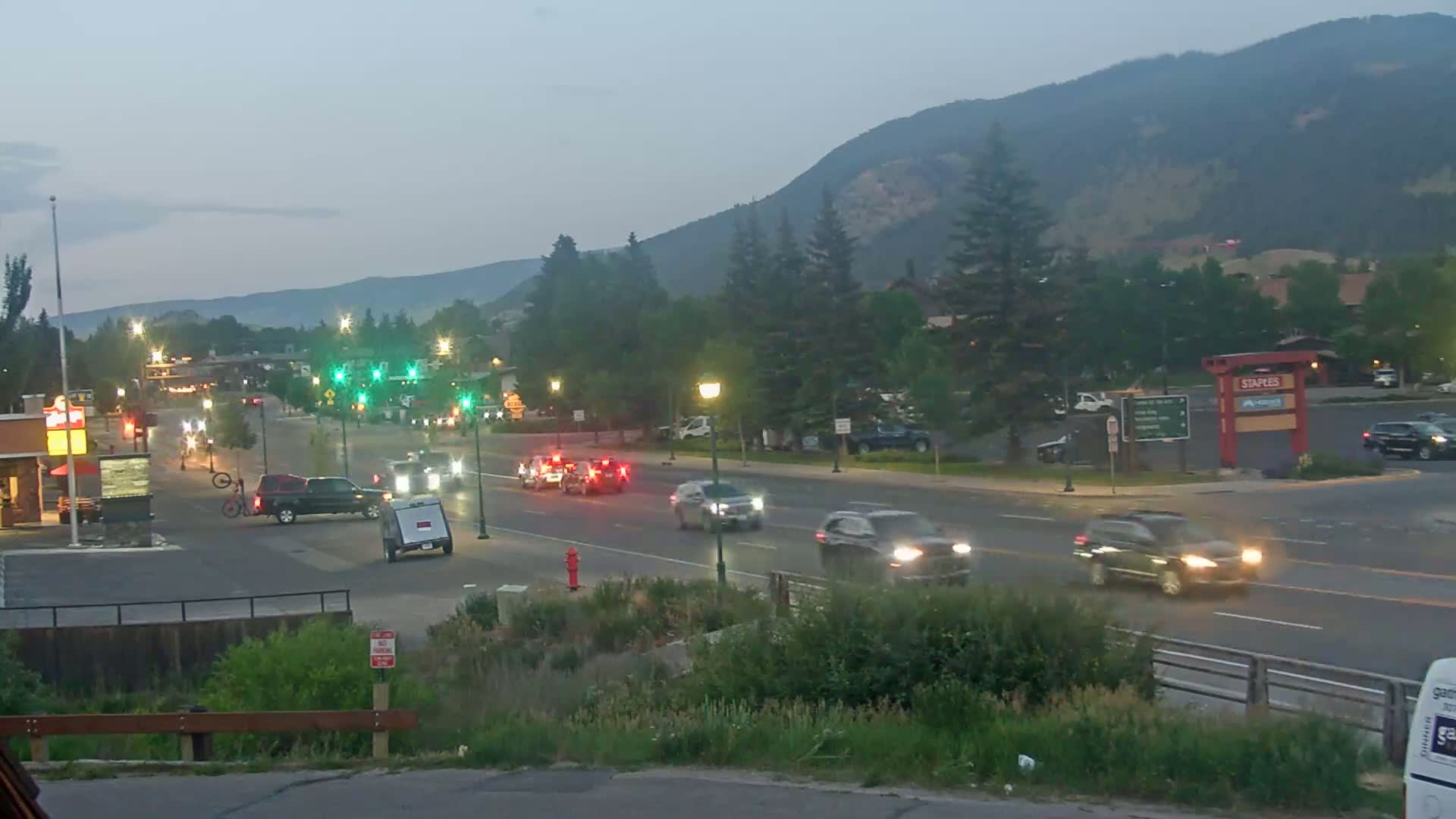 Jackson Hole, Jackson W Broadway Street 191 Live Cam - Jackson, Teton, Wyoming, USA
