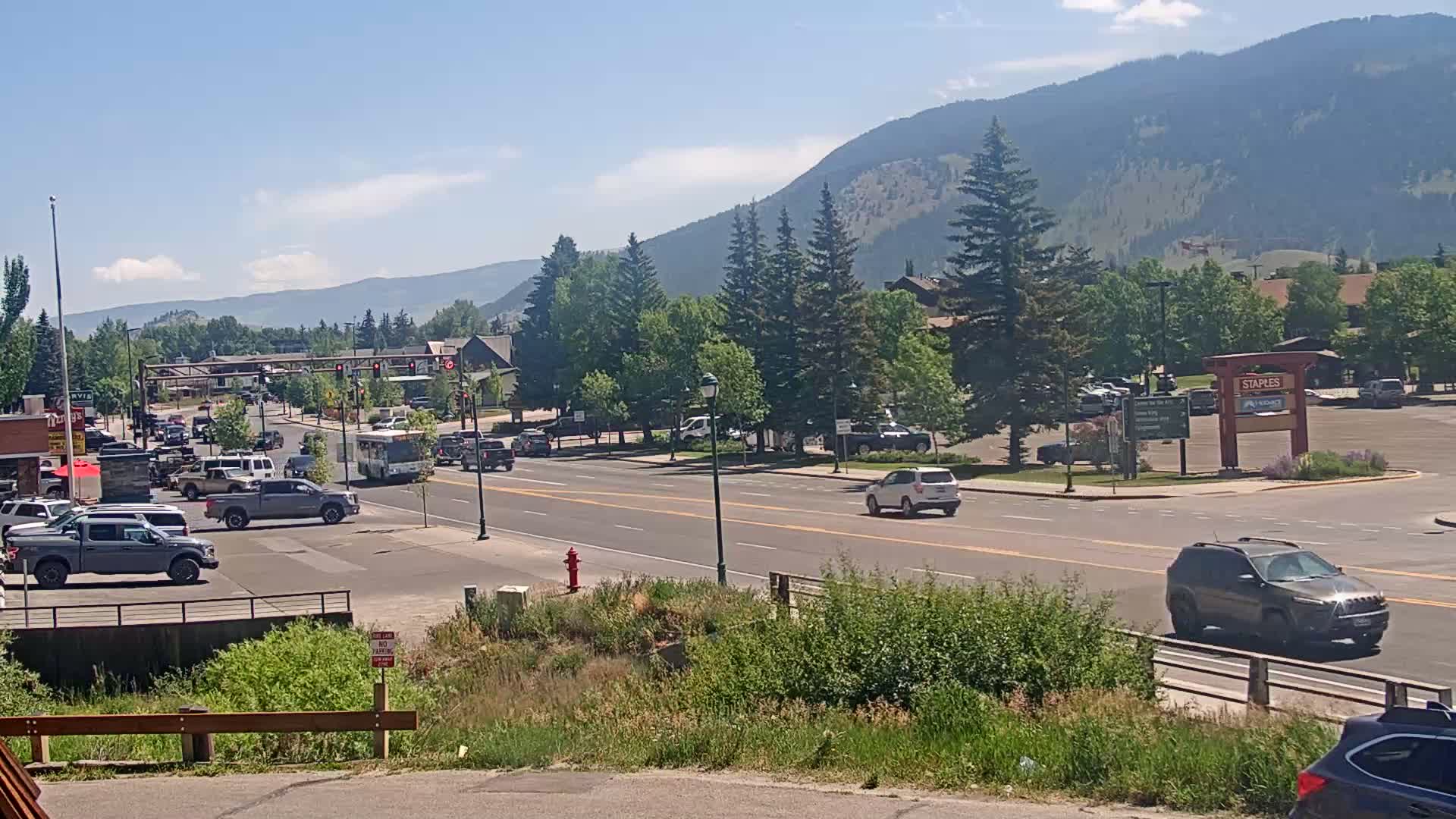 Jackson Hole, Jackson W Broadway Street 191 Live Cam - Jackson, Teton, Wyoming, USA