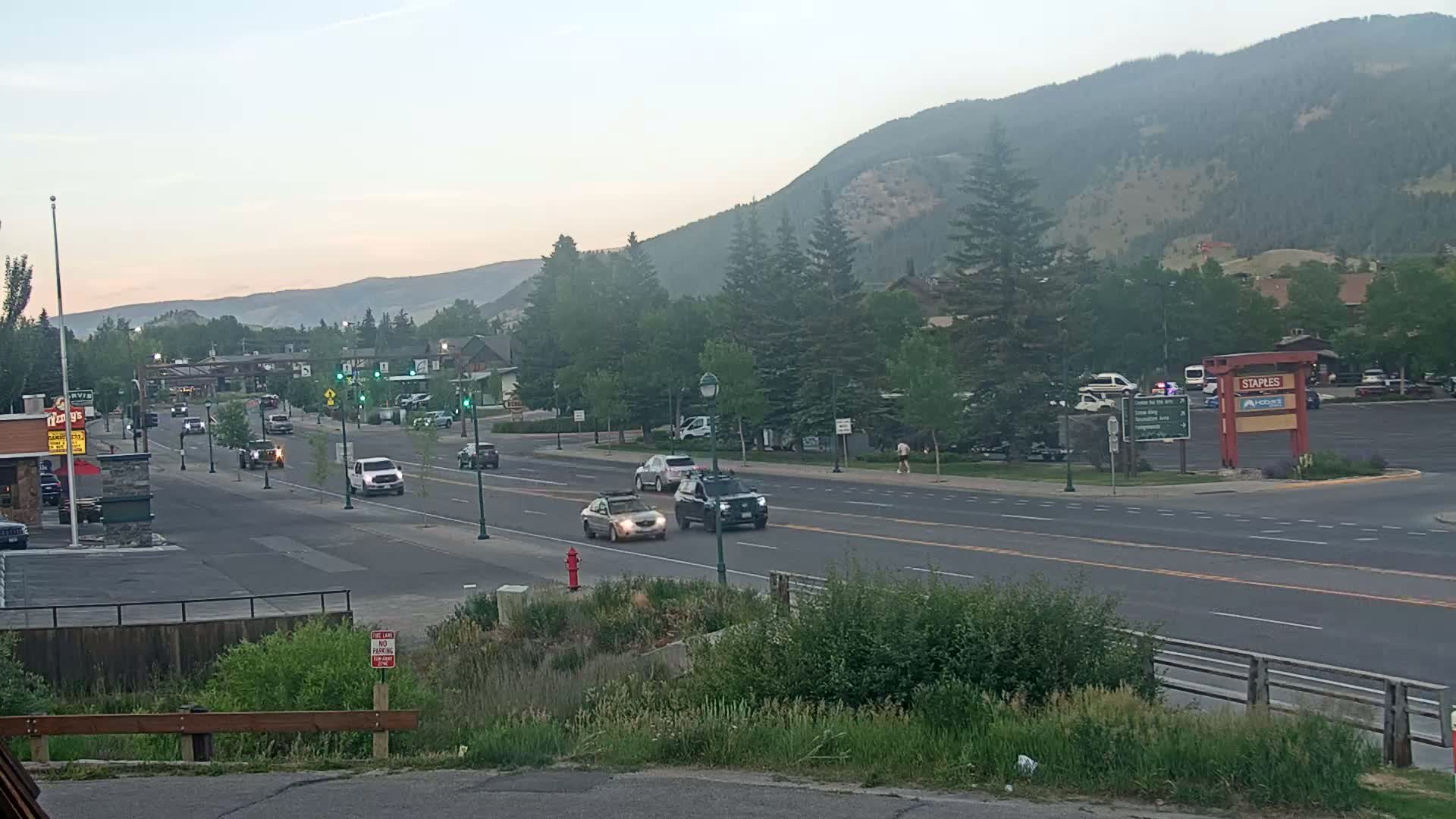 Jackson Hole, Jackson W Broadway Street 191 Live Cam - Jackson, Teton, Wyoming, USA