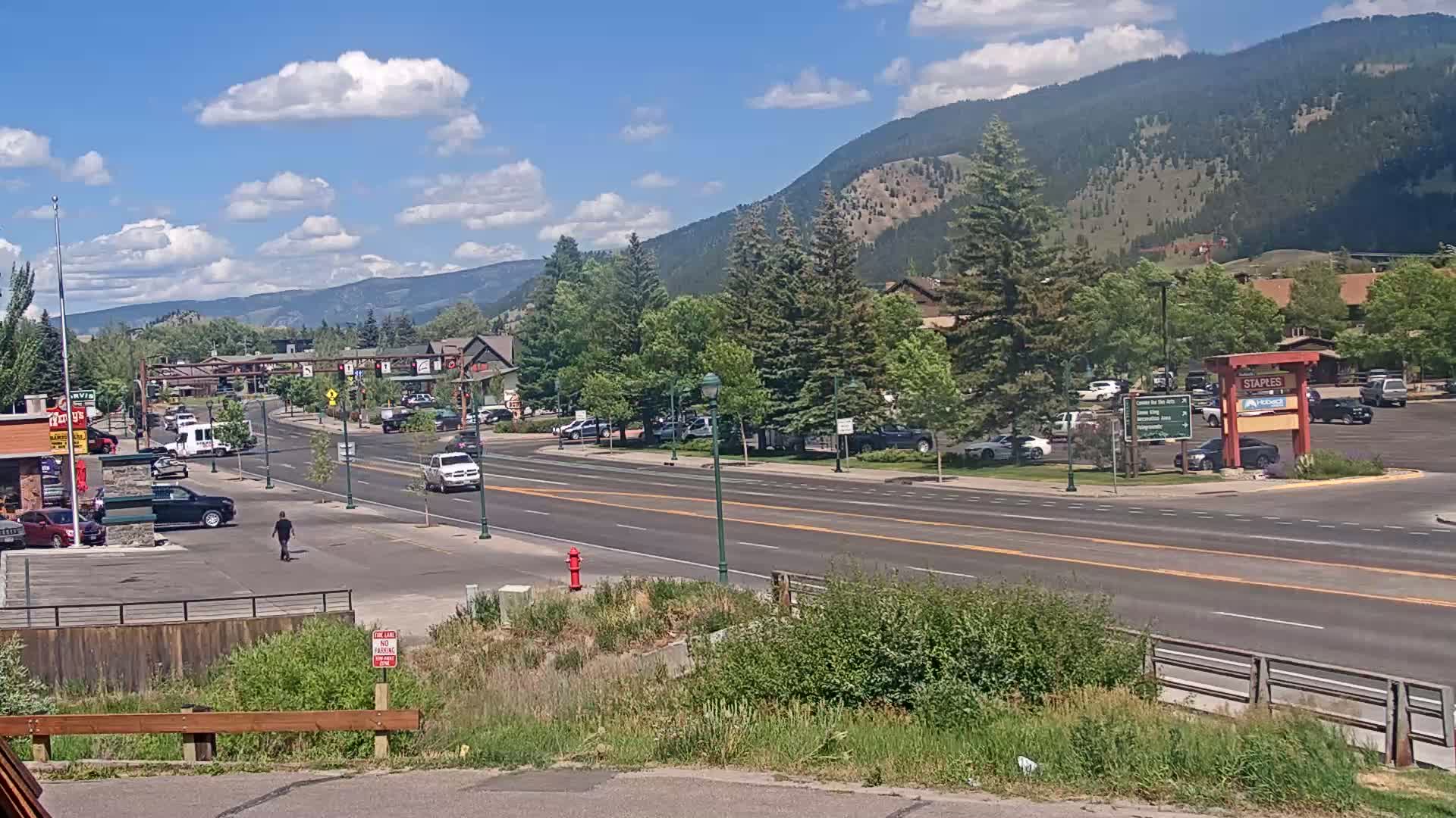 Jackson Hole, Jackson W Broadway Street 191 Live Cam - Jackson, Teton, Wyoming, USA