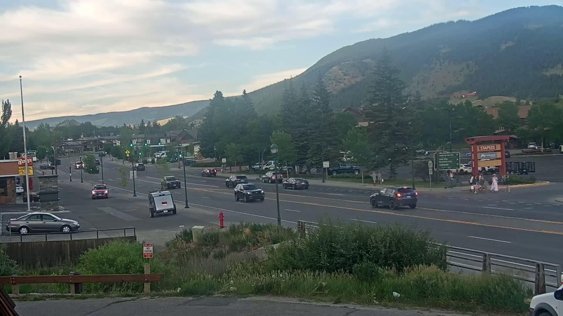 Jackson Hole, Jackson W Broadway Street 191 Live Cam - Jackson, Teton, Wyoming, USA