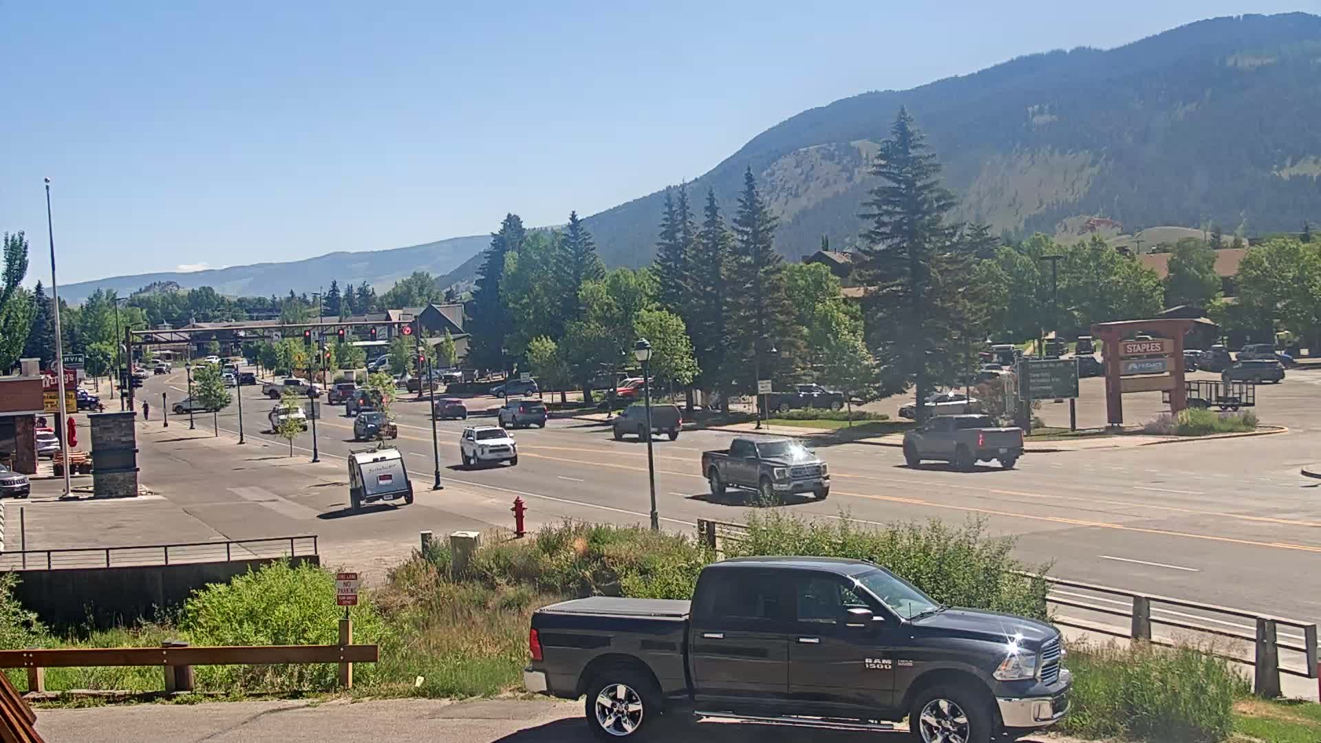 Jackson Hole, Jackson W Broadway Street 191 Live Cam - Jackson, Teton, Wyoming, USA