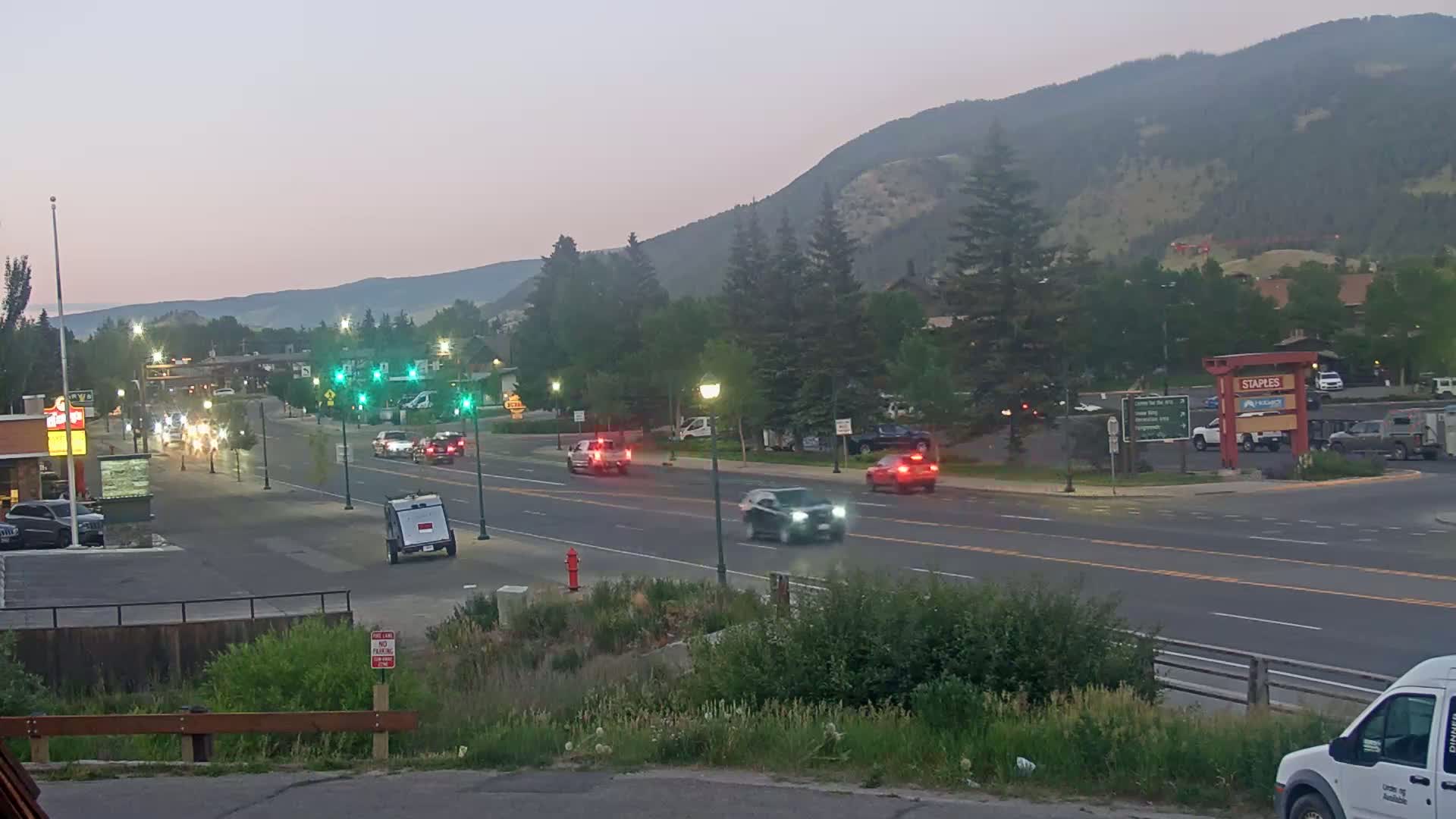 Jackson Hole, Jackson W Broadway Street 191 Live Cam - Jackson, Teton, Wyoming, USA