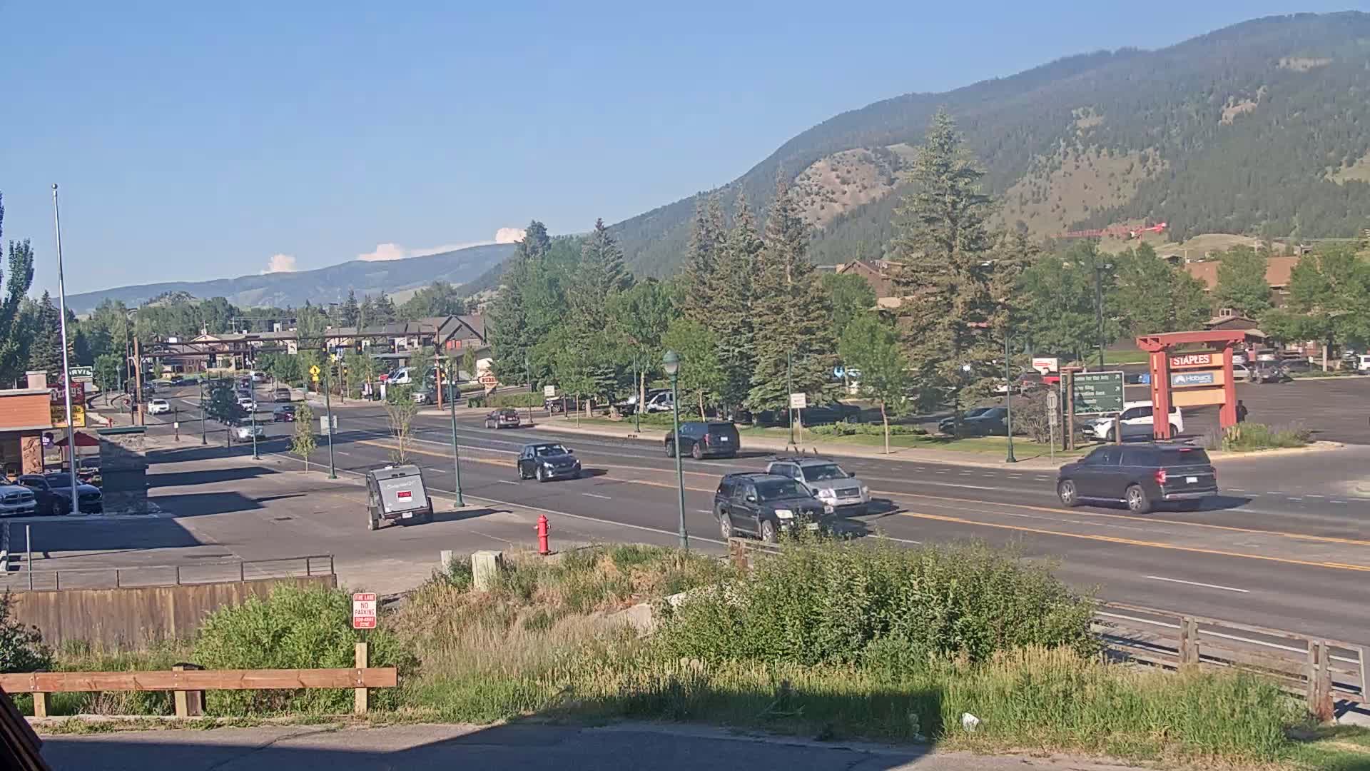 Jackson Hole, Jackson W Broadway Street 191 Live Cam - Jackson, Teton, Wyoming, USA