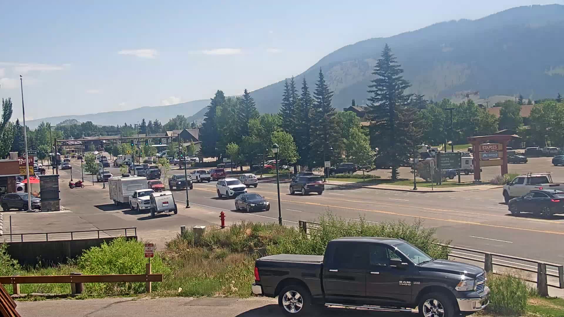 Jackson Hole, Jackson W Broadway Street 191 Live Cam - Jackson, Teton, Wyoming, USA