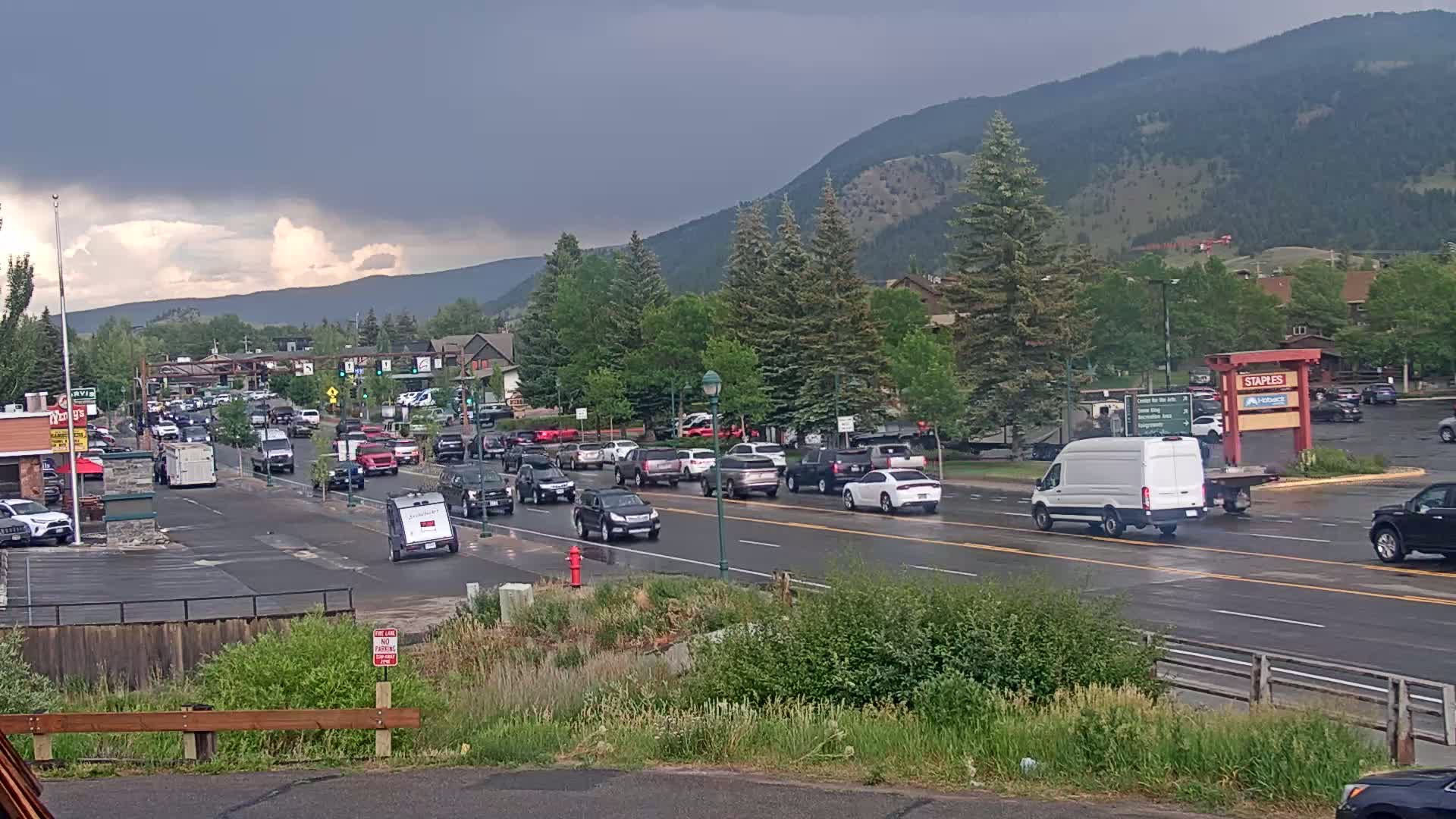 Jackson Hole, Jackson W Broadway Street 191 Live Cam - Jackson, Teton, Wyoming, USA