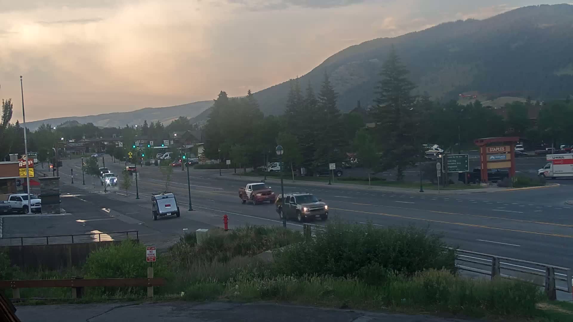 Jackson Hole, Jackson W Broadway Street 191 Live Cam - Jackson, Teton, Wyoming, USA