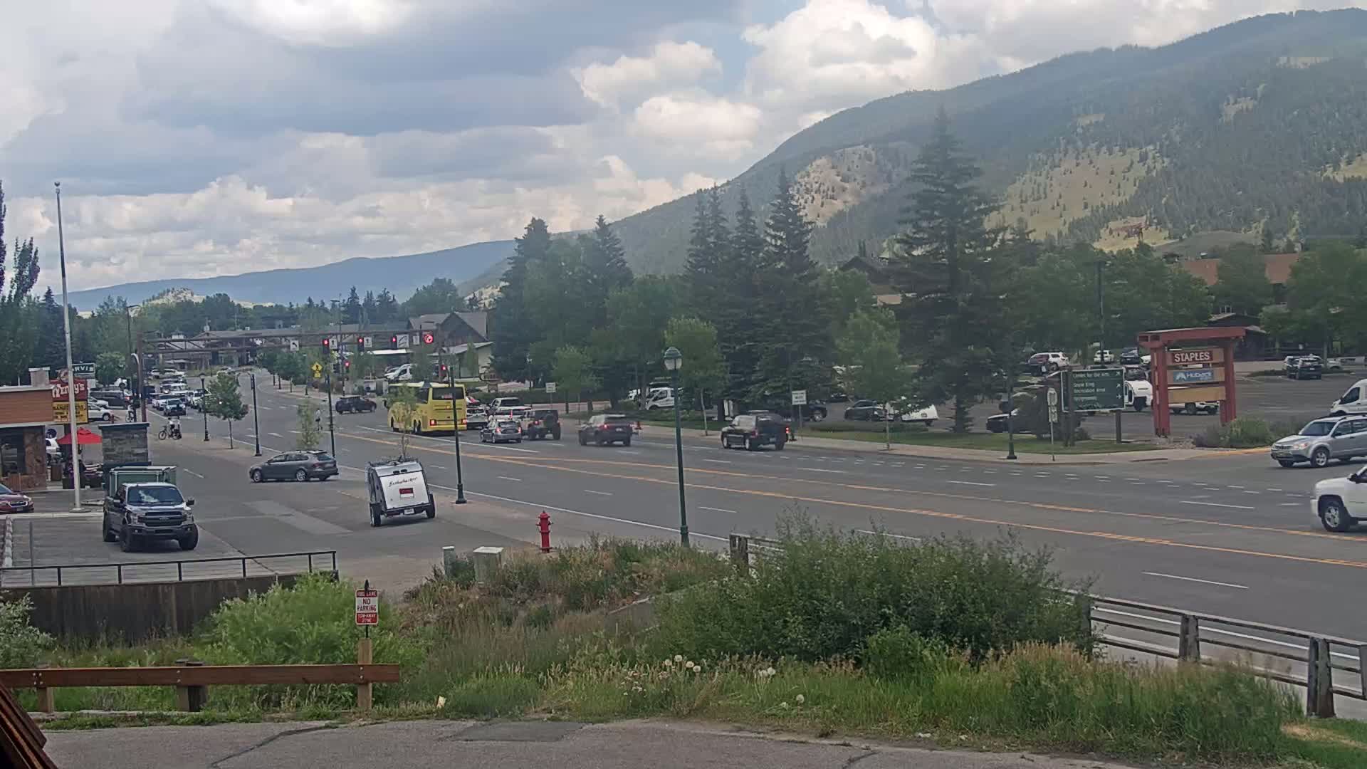 Jackson Hole, Jackson W Broadway Street 191 Live Cam - Jackson, Teton, Wyoming, USA