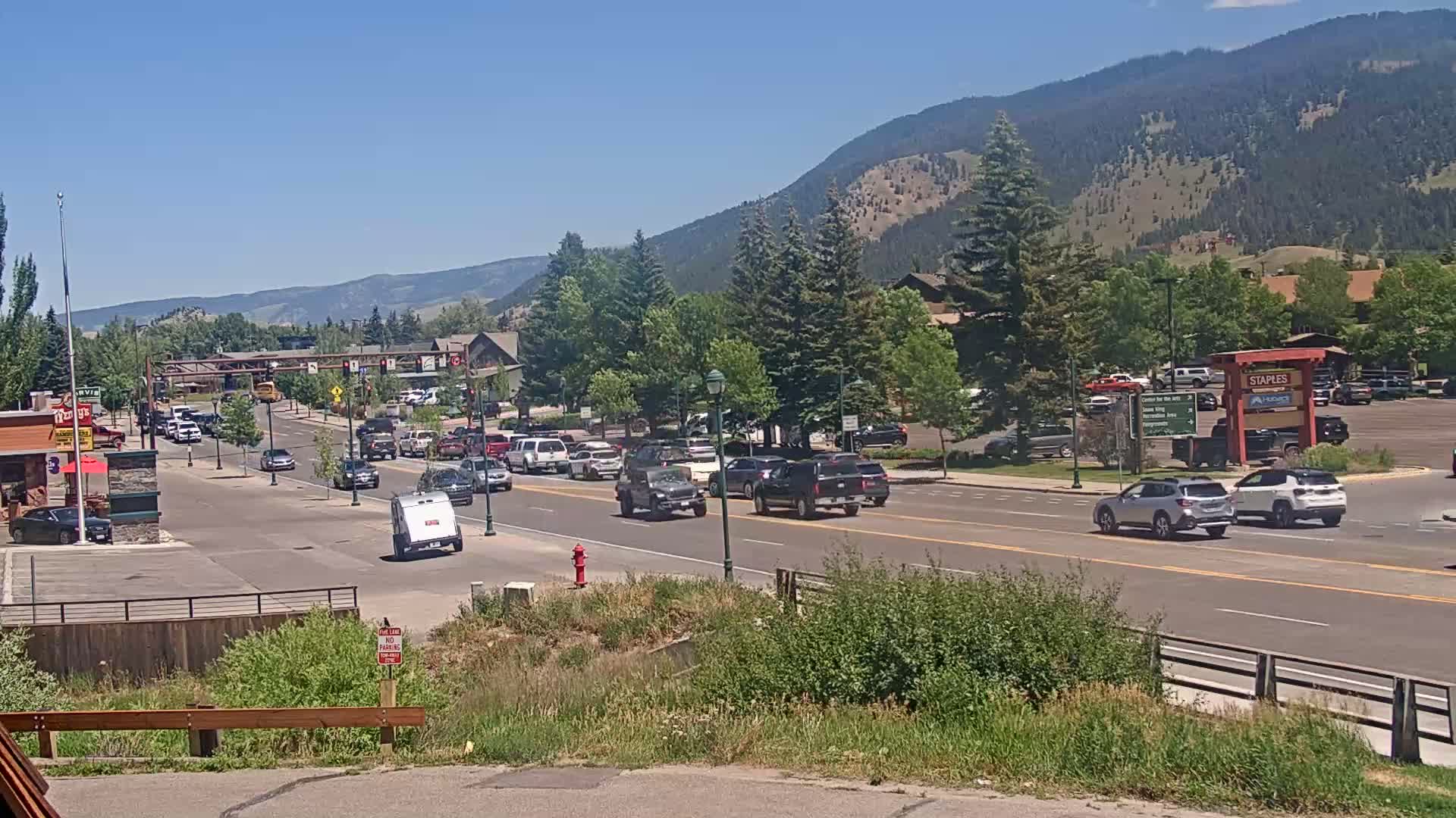 Jackson Hole, Jackson W Broadway Street 191 Live Cam - Jackson, Teton, Wyoming, USA