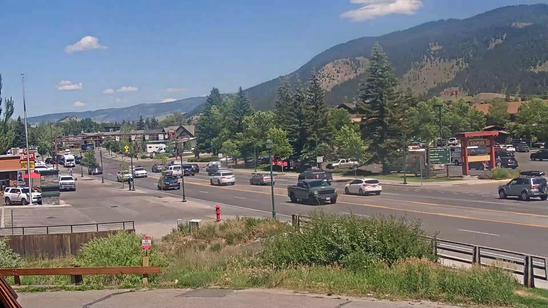 Jackson Hole, Jackson W Broadway Street 191 Live Cam - Jackson, Teton, Wyoming, USA