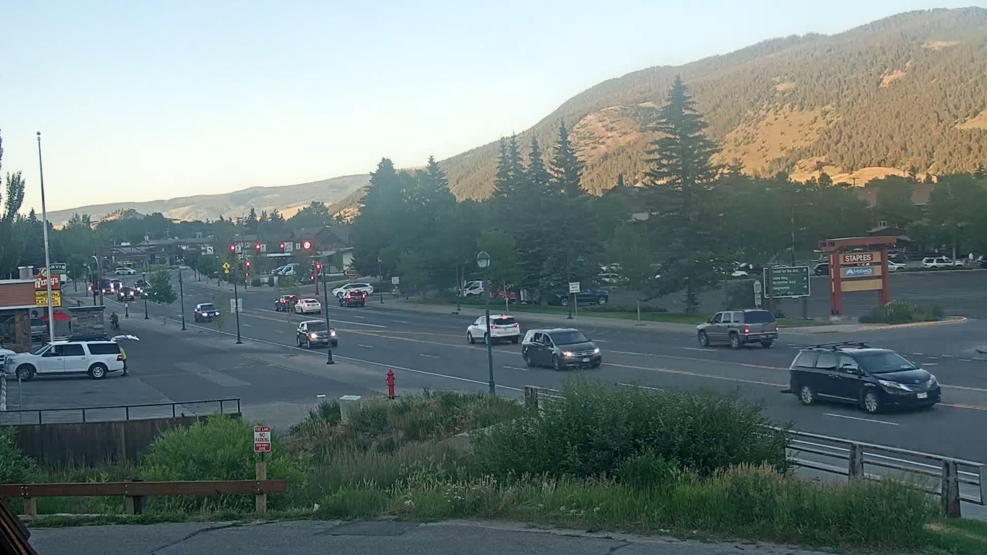 Jackson Hole, Jackson W Broadway Street 191 Live Cam - Jackson, Teton, Wyoming, USA