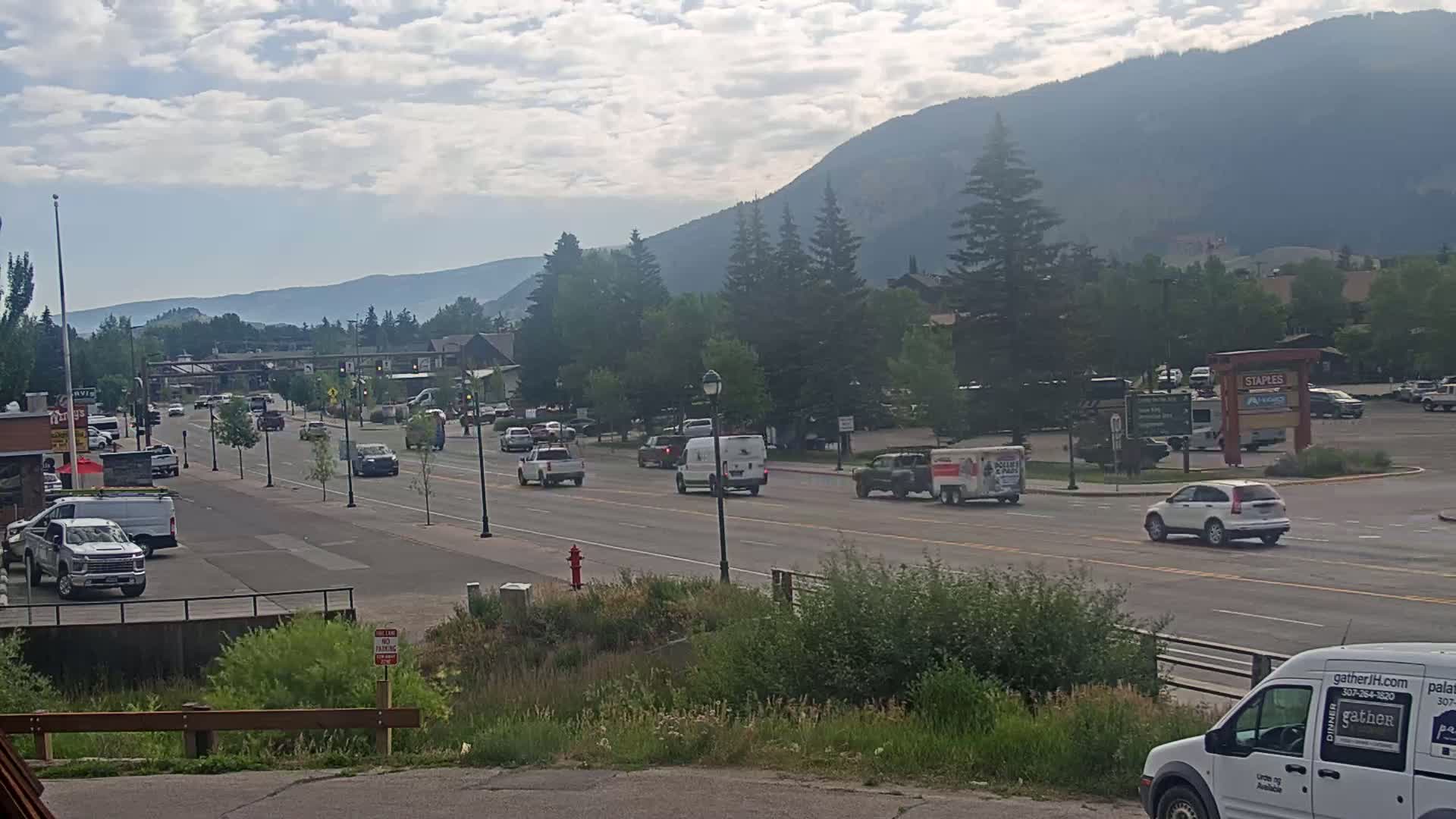 Jackson Hole, Jackson W Broadway Street 191 Live Cam - Jackson, Teton, Wyoming, USA