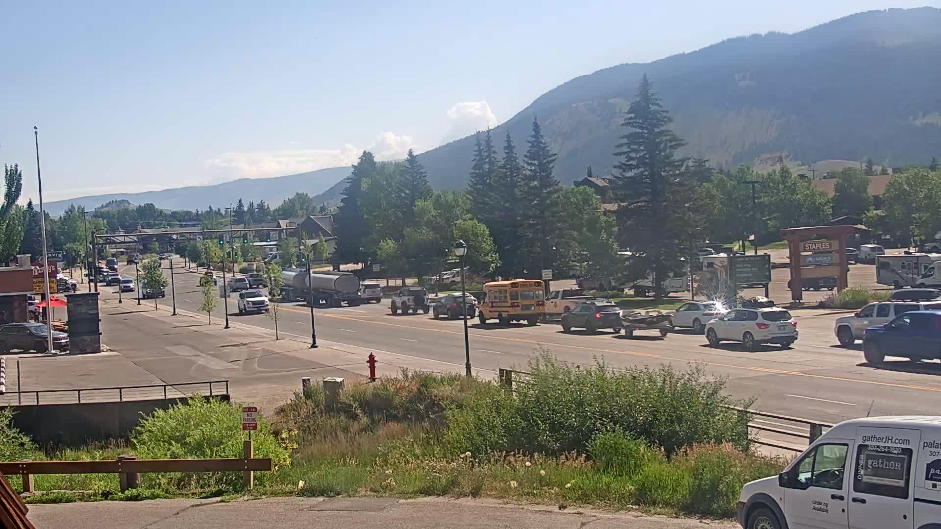 Jackson Hole, Jackson W Broadway Street 191 Live Cam - Jackson, Teton, Wyoming, USA