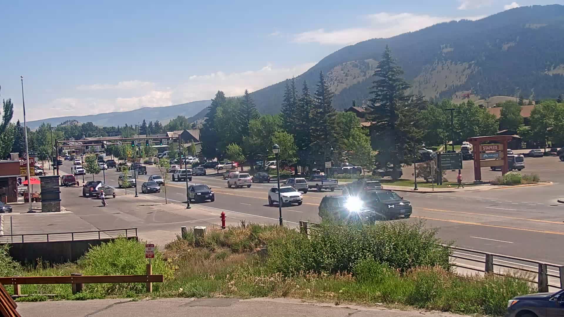 Jackson Hole, Jackson W Broadway Street 191 Live Cam - Jackson, Teton, Wyoming, USA