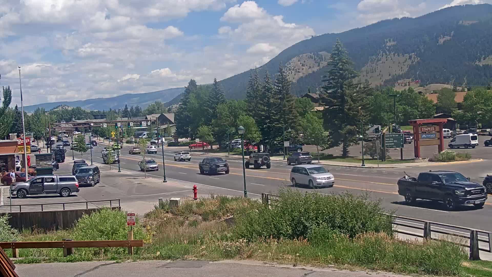 Jackson Hole, Jackson W Broadway Street 191 Live Cam - Jackson, Teton, Wyoming, USA