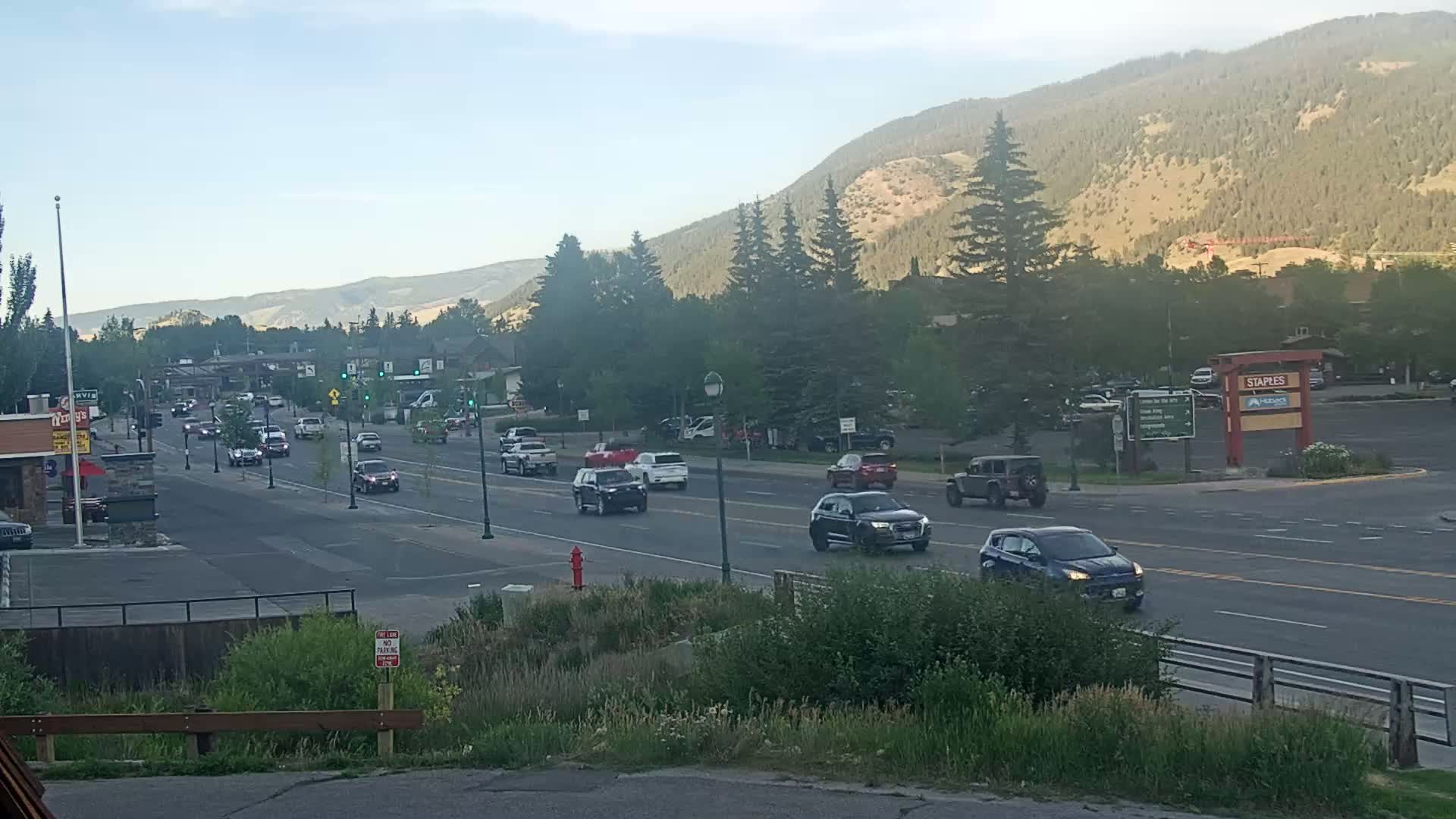 Jackson Hole, Jackson W Broadway Street 191 Live Cam - Jackson, Teton, Wyoming, USA