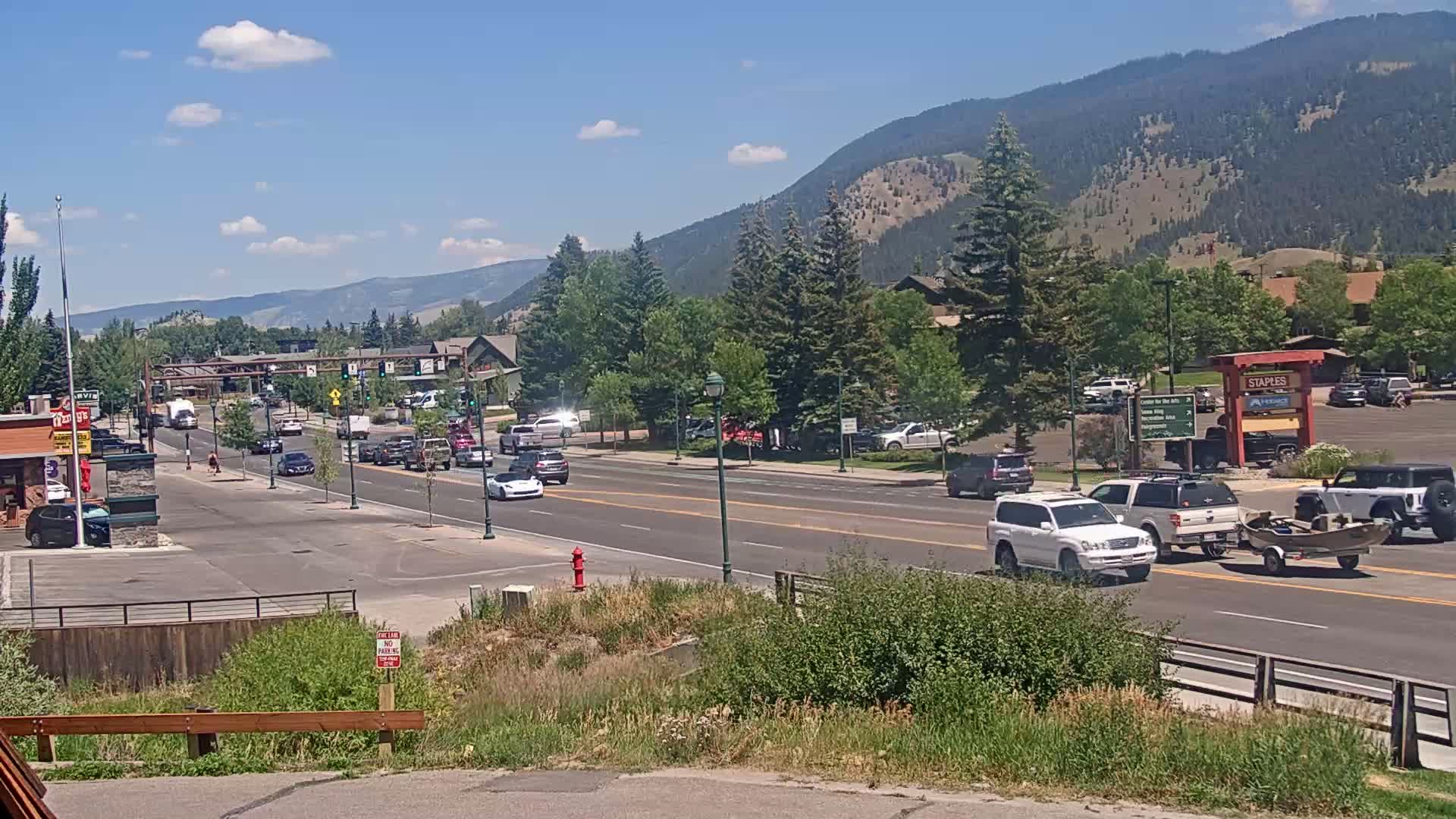 Jackson Hole, Jackson W Broadway Street 191 Live Cam - Jackson, Teton, Wyoming, USA