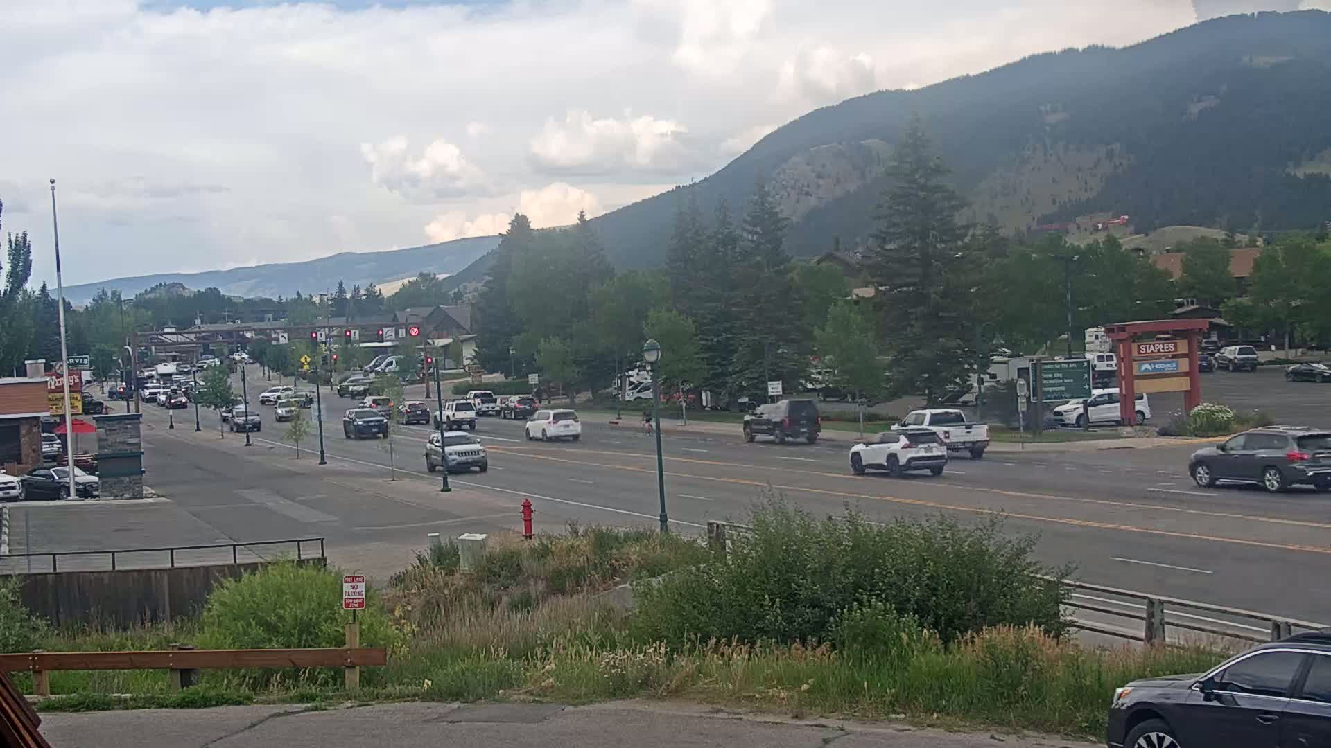 Jackson Hole, Jackson W Broadway Street 191 Live Cam - Jackson, Teton, Wyoming, USA