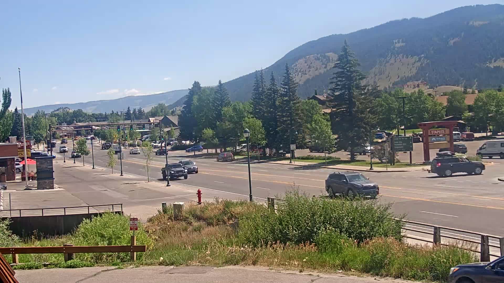 Jackson Hole, Jackson W Broadway Street 191 Live Cam - Jackson, Teton, Wyoming, USA