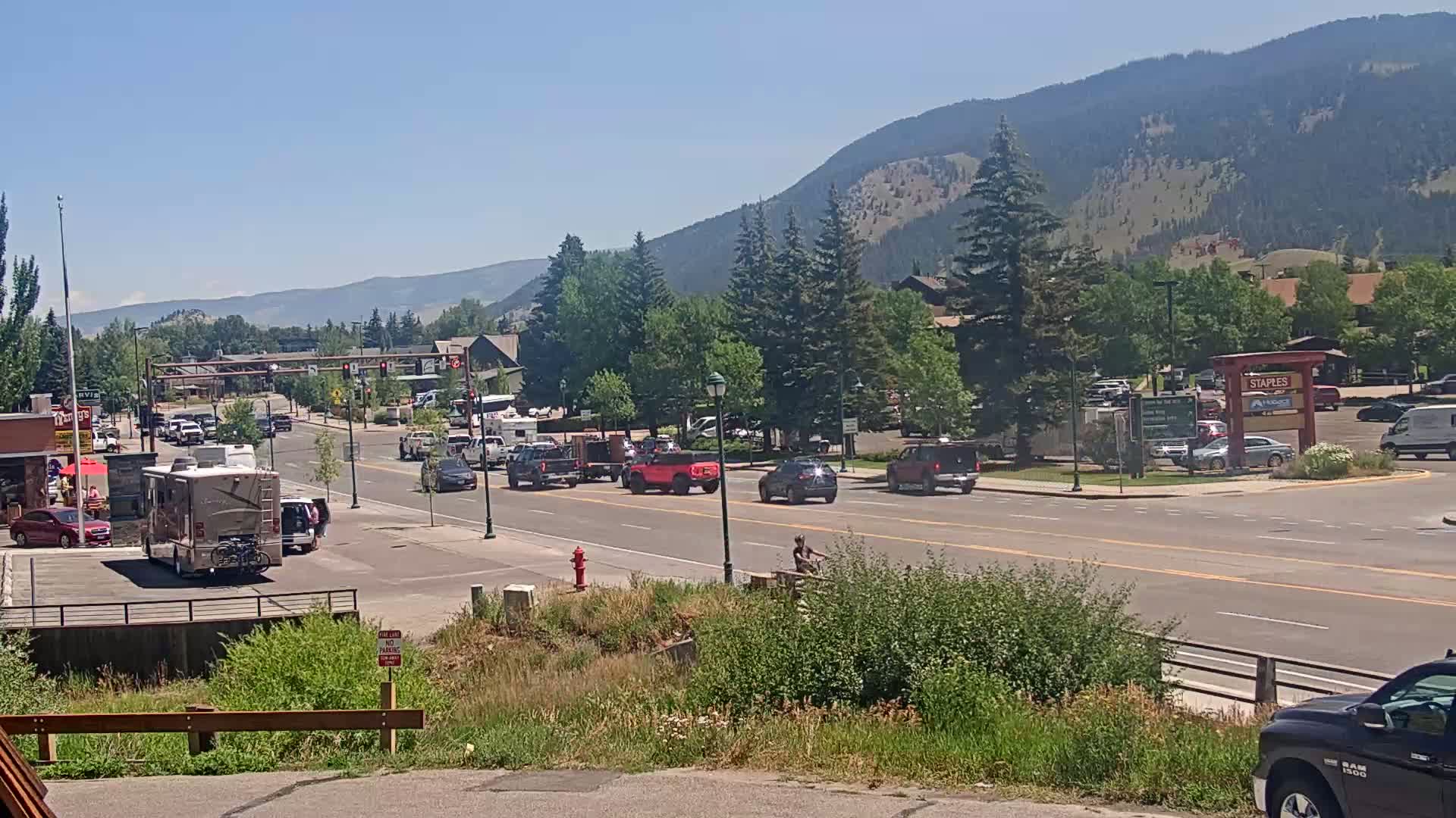 Jackson Hole, Jackson W Broadway Street 191 Live Cam - Jackson, Teton, Wyoming, USA