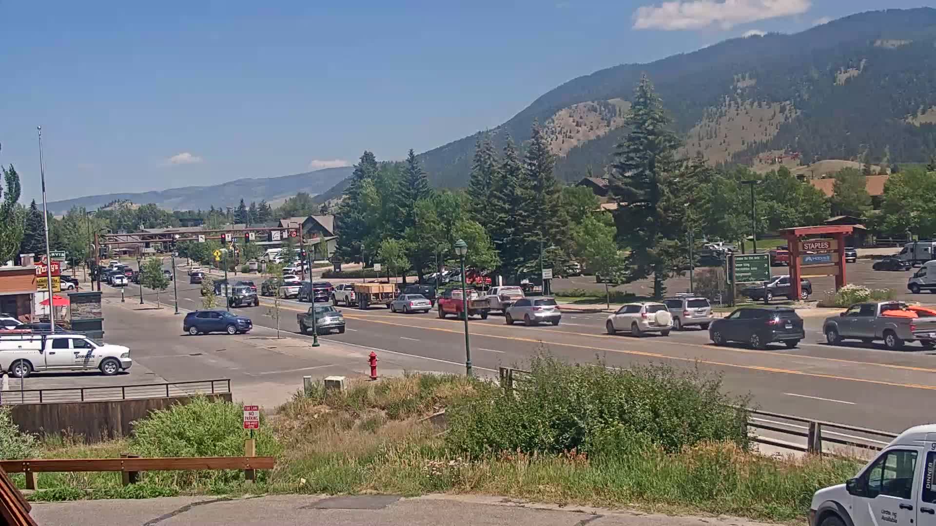 Jackson Hole, Jackson W Broadway Street 191 Live Cam - Jackson, Teton, Wyoming, USA