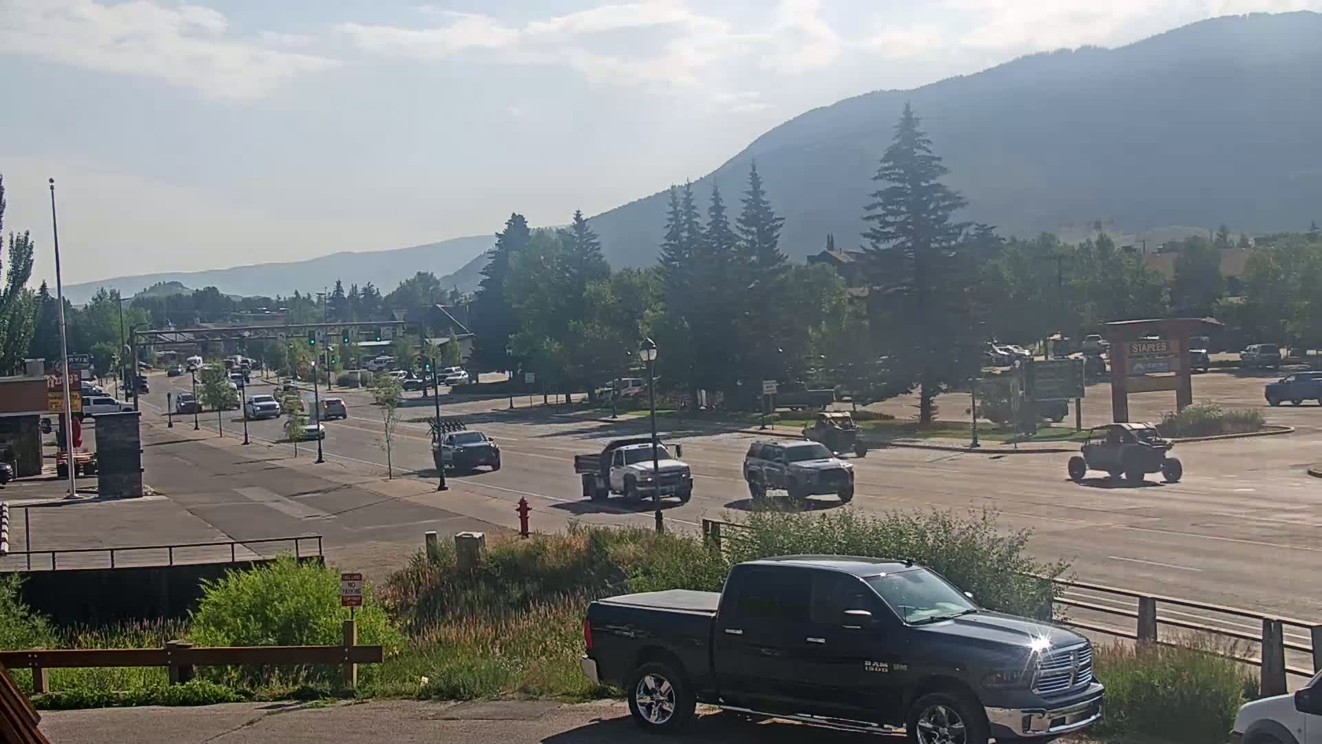 Jackson Hole, Jackson W Broadway Street 191 Live Cam - Jackson, Teton, Wyoming, USA