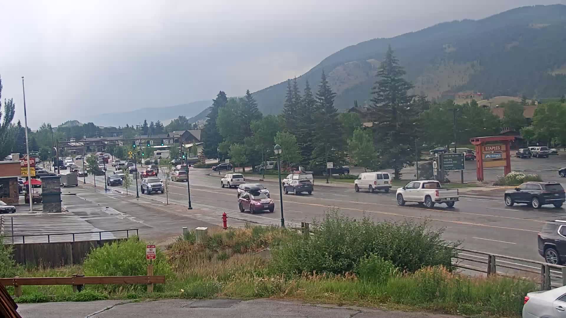Jackson Hole, Jackson W Broadway Street 191 Live Cam - Jackson, Teton, Wyoming, USA