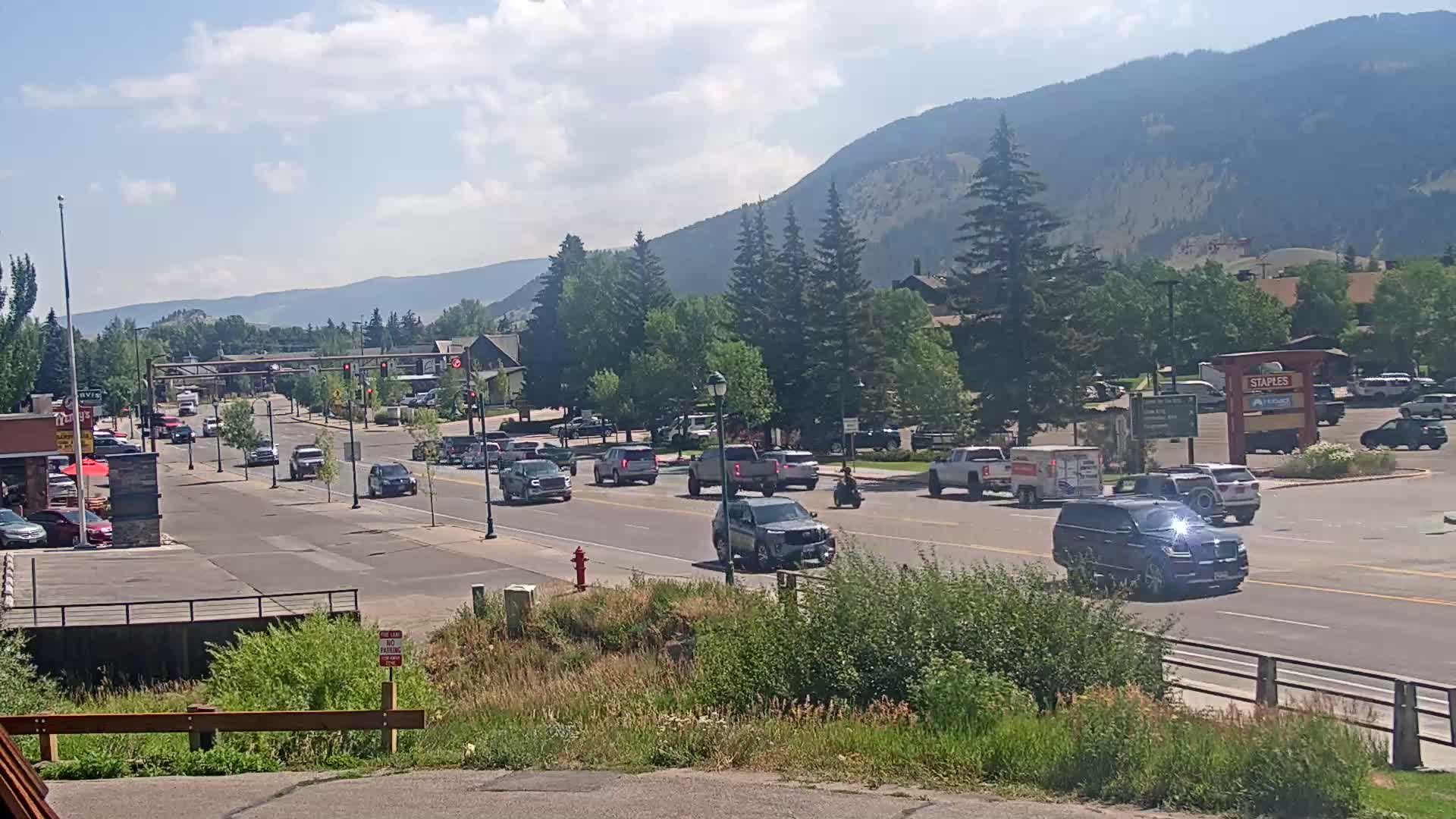 Jackson Hole, Jackson W Broadway Street 191 Live Cam - Jackson, Teton, Wyoming, USA