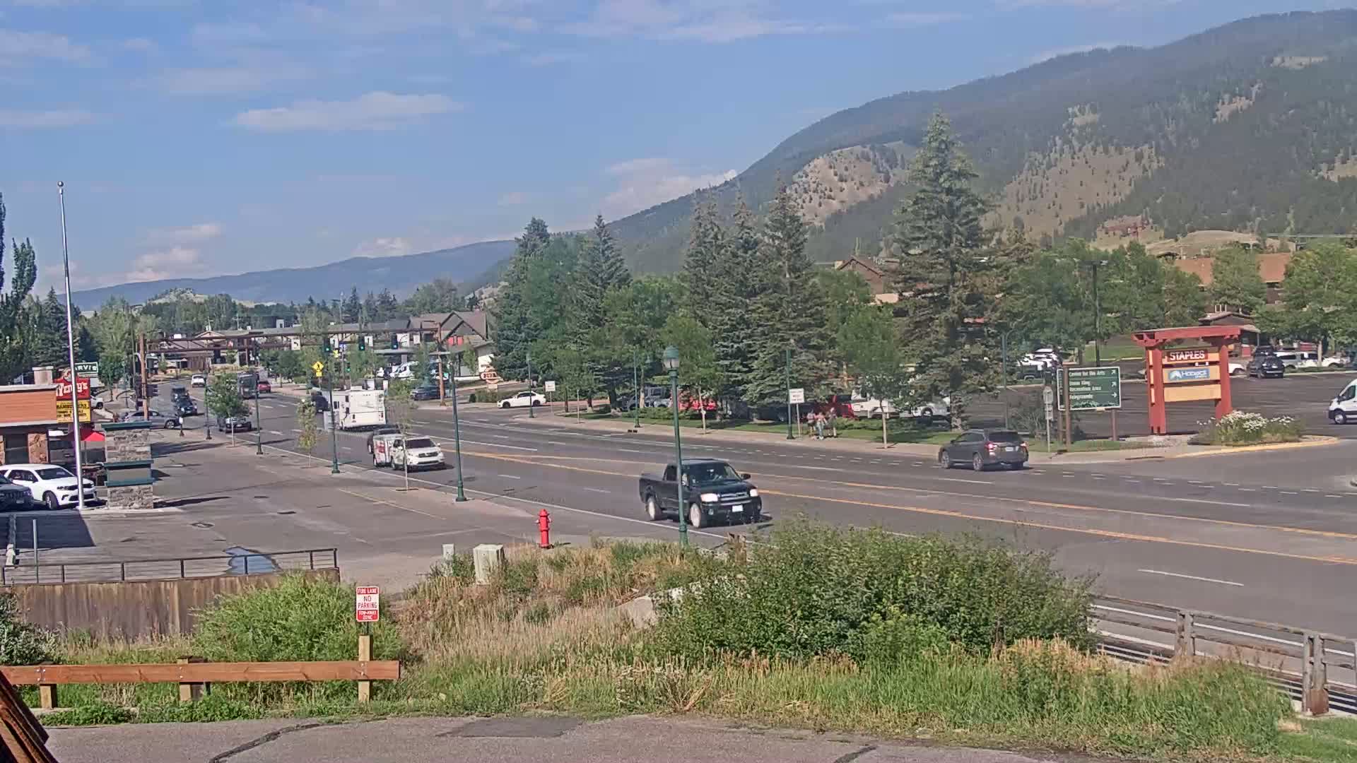 Jackson Hole, Jackson W Broadway Street 191 Live Cam - Jackson, Teton, Wyoming, USA